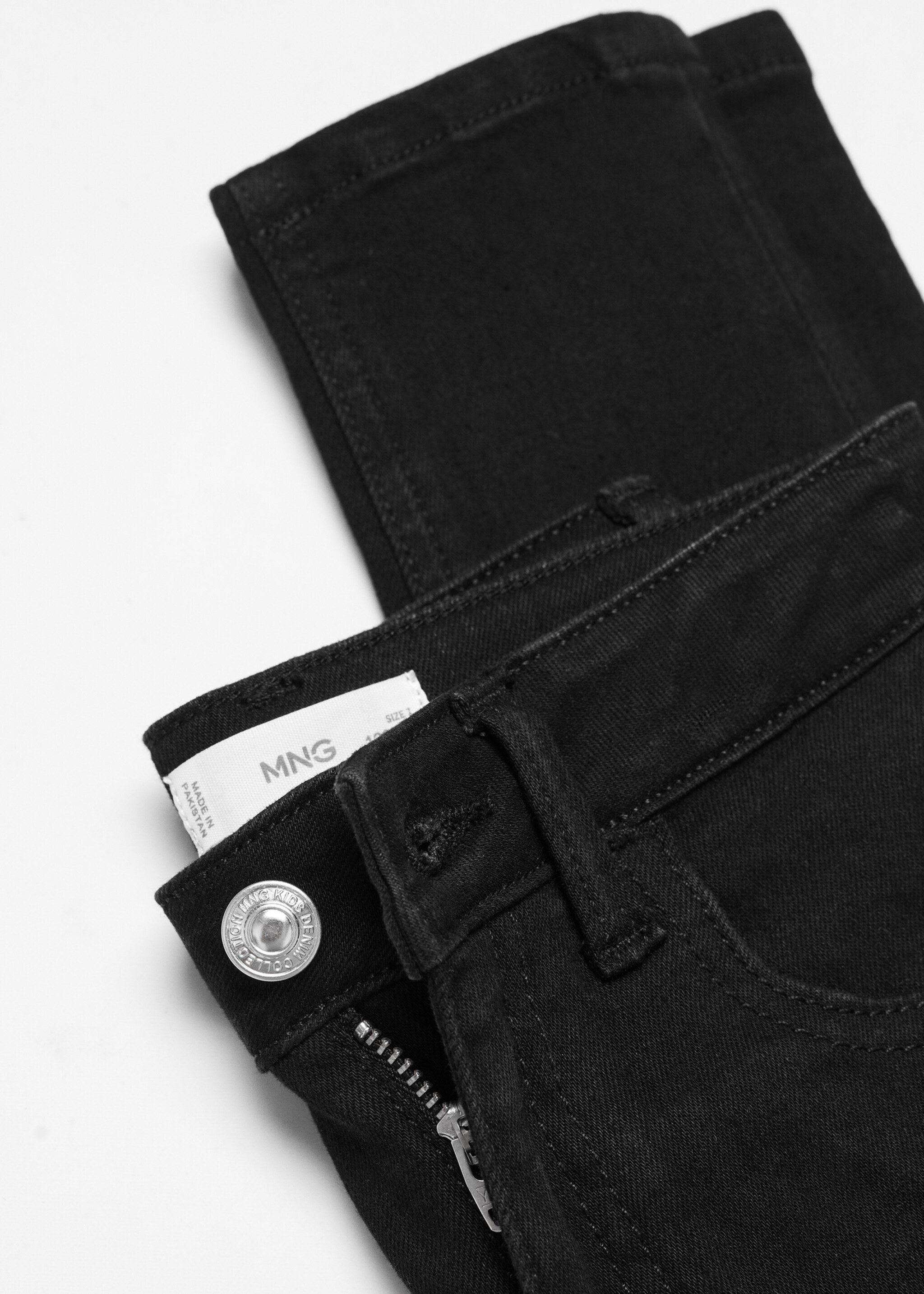 코튼 스키니 진 - 상품 내역: 8, Black denim. Ref: 67050465-00.