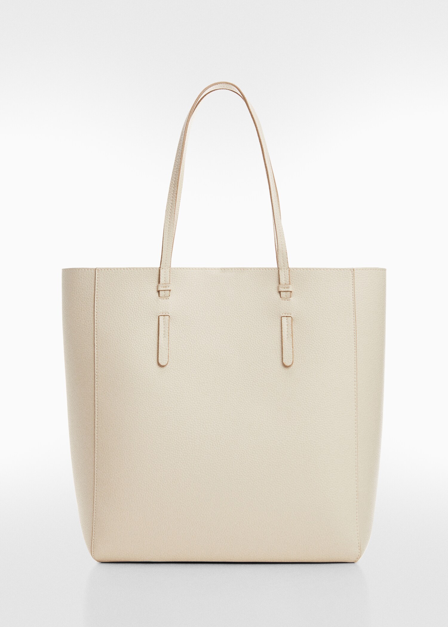 Leather-effect shopper bag - Article without model