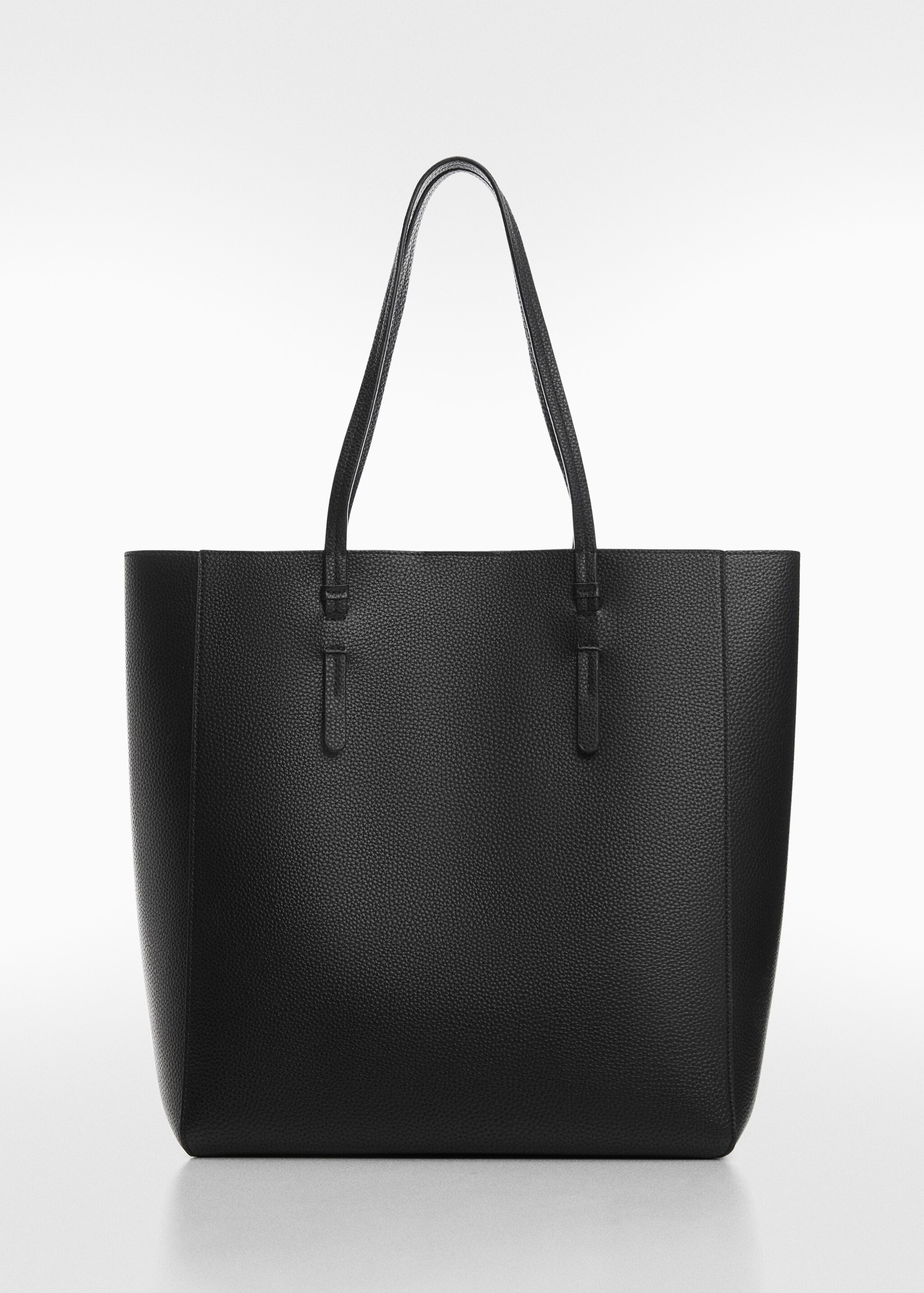Leather-effect shopper bag - Article without model