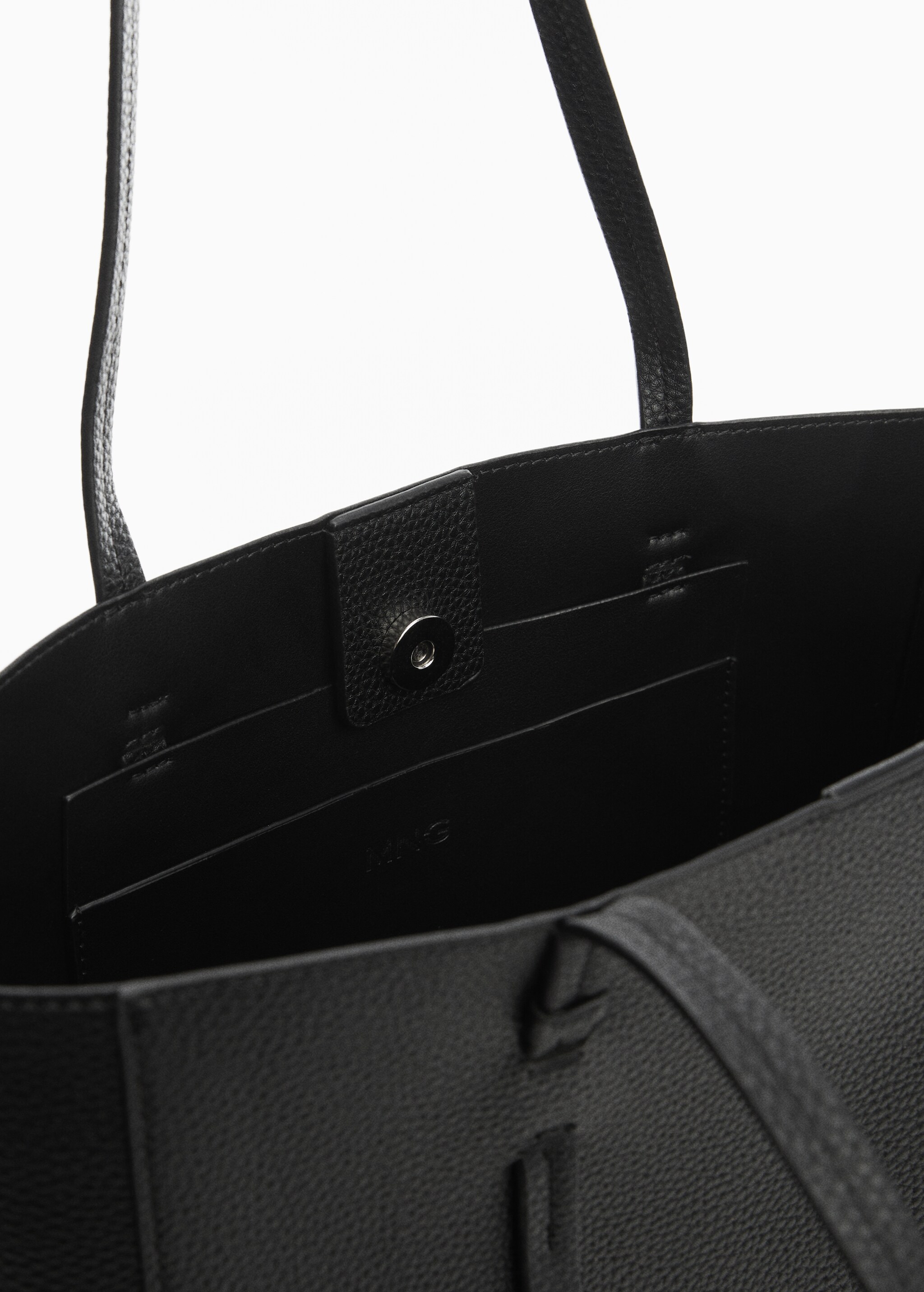 Leather-effect shopper bag - Details of the article 2