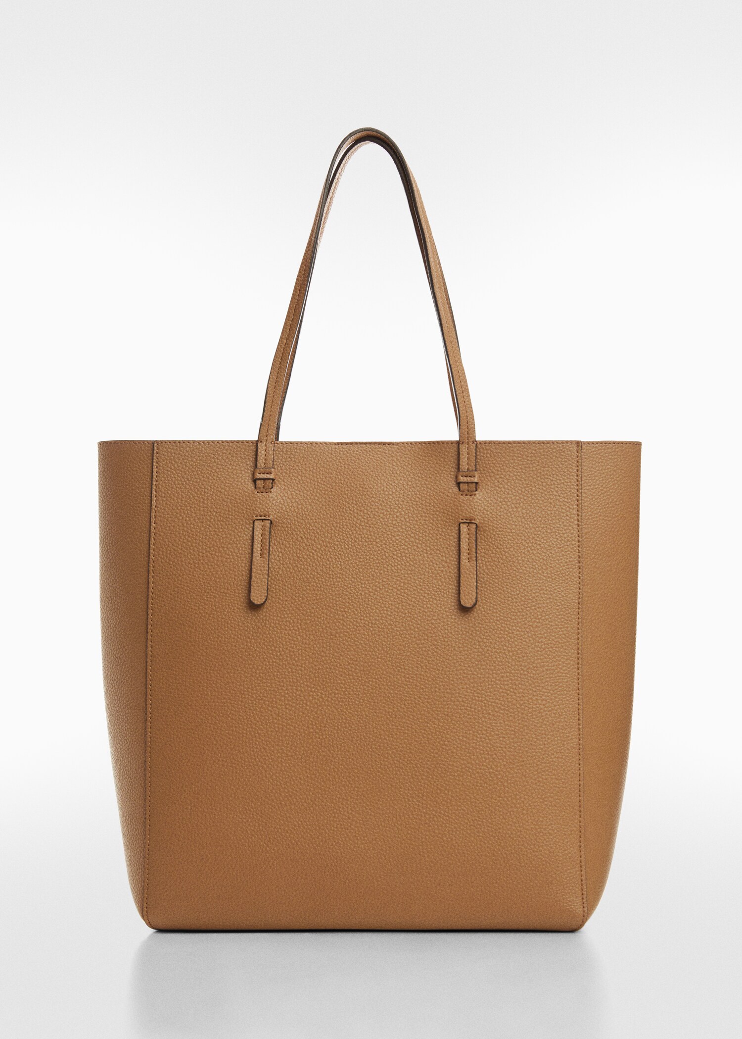 Leather-effect shopper bag - Article without model