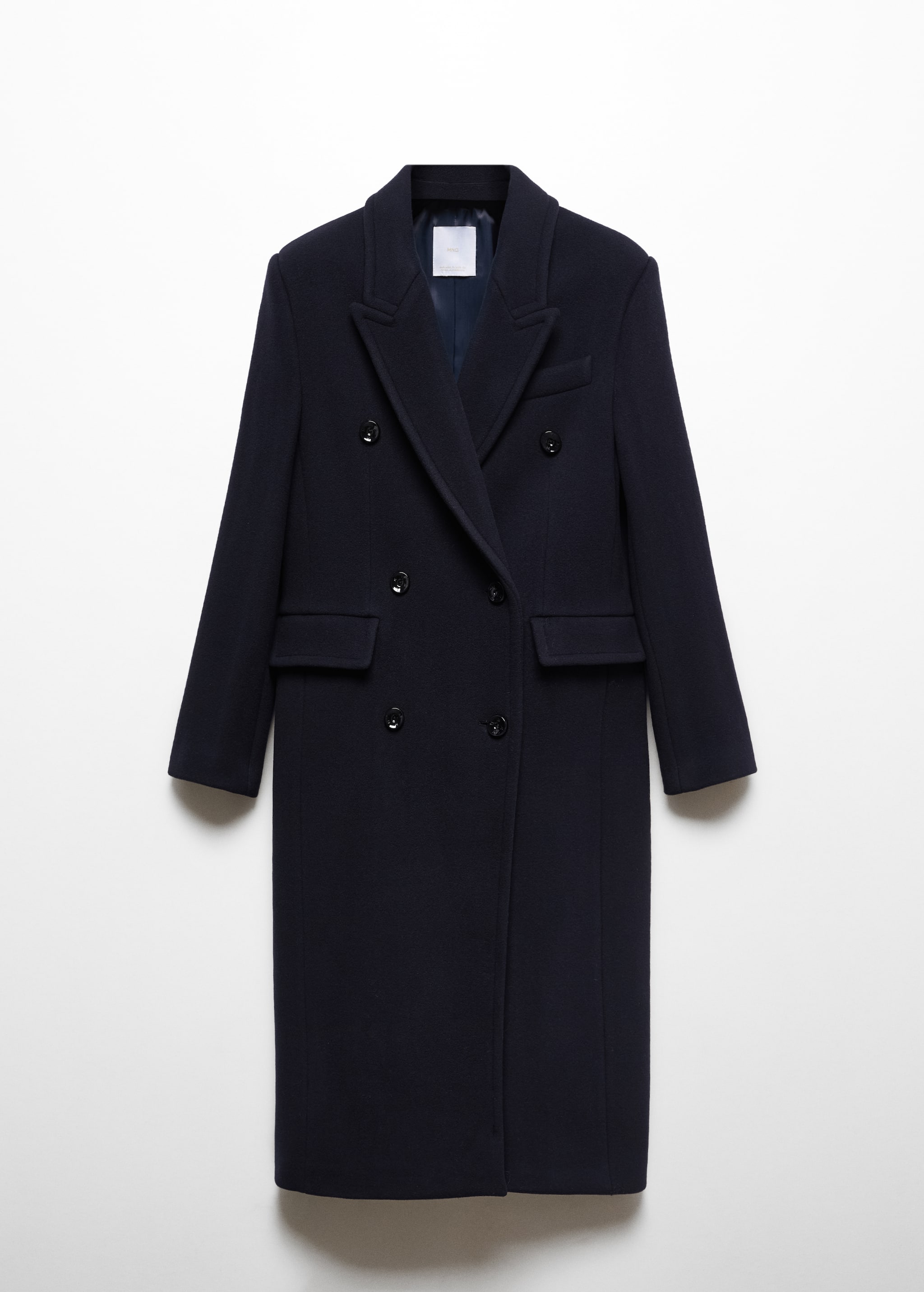 Пальто из шерсти Manteco с двубортной застежкой - Изделие без модели