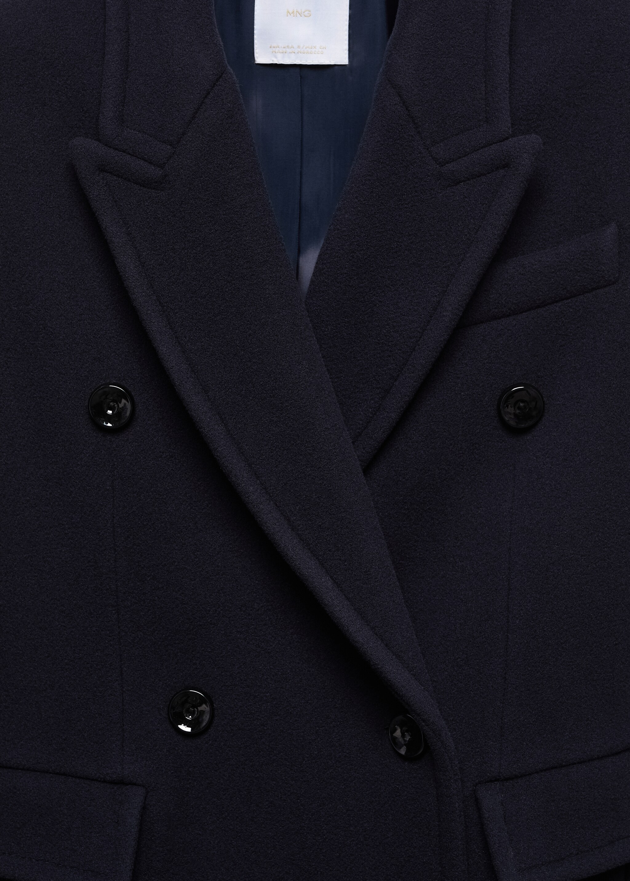 Пальто из шерсти Manteco с двубортной застежкой - Деталь изделия 8