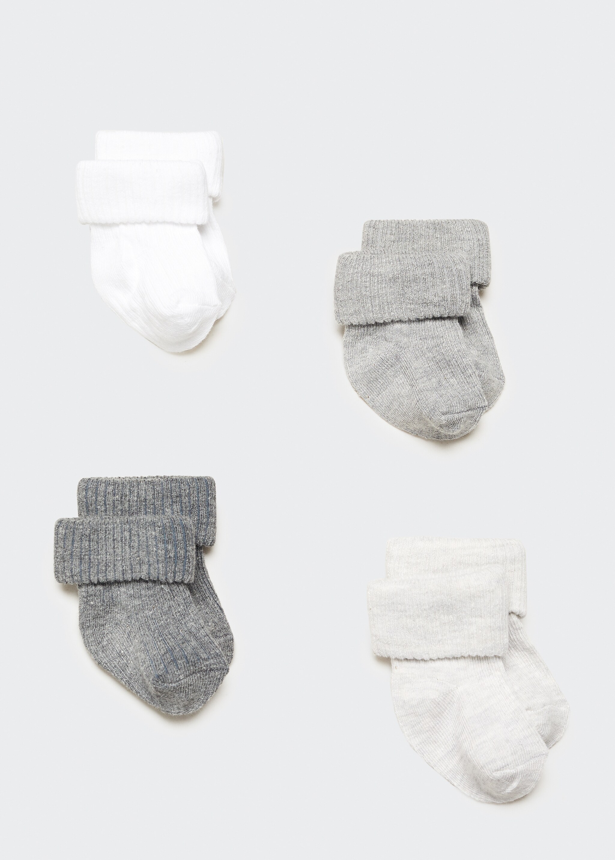 4 pack ribbed socks - Изделие без модели