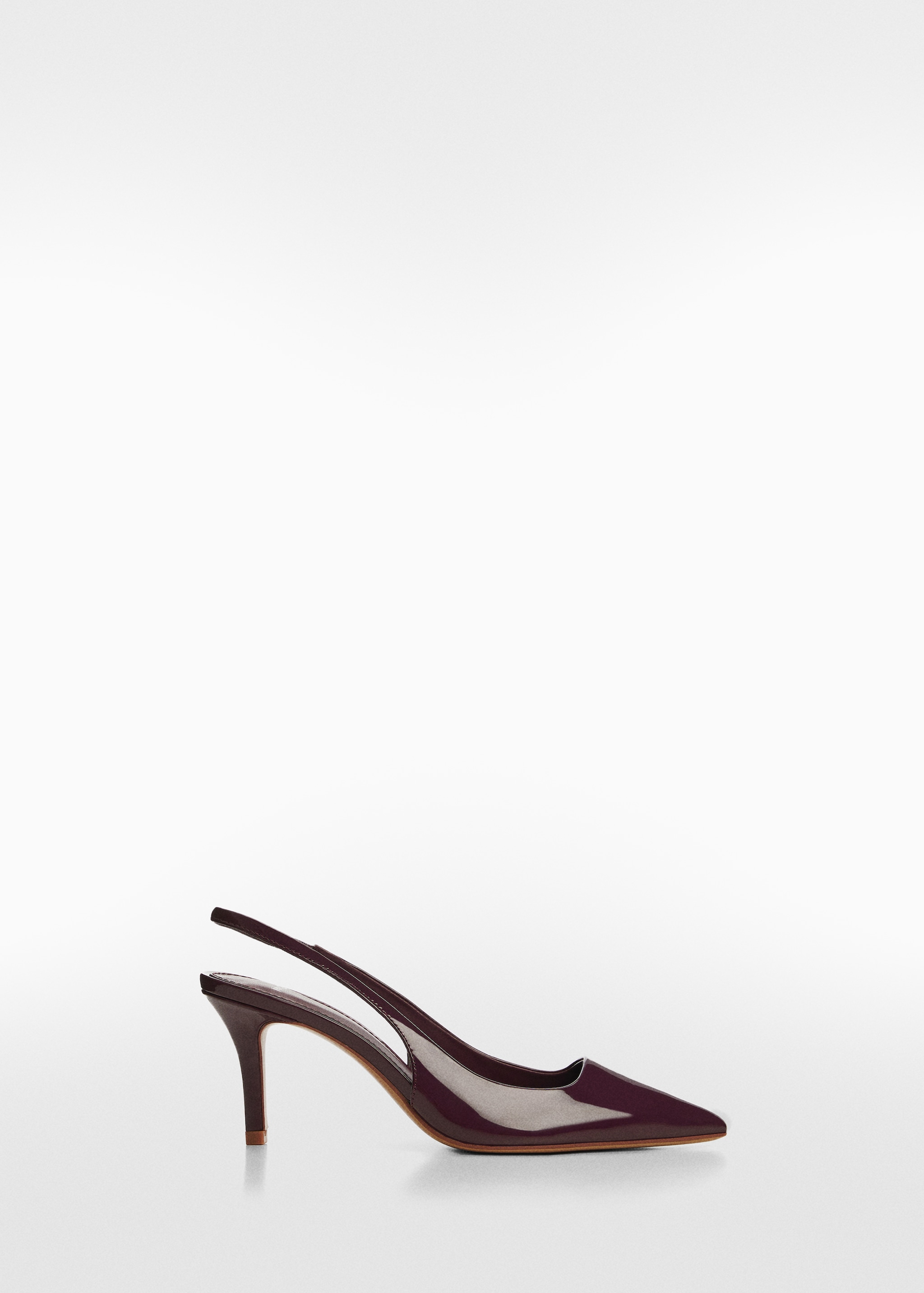 Charol Zapatos Mango Online Burgundy Court Heels Pointed-toe