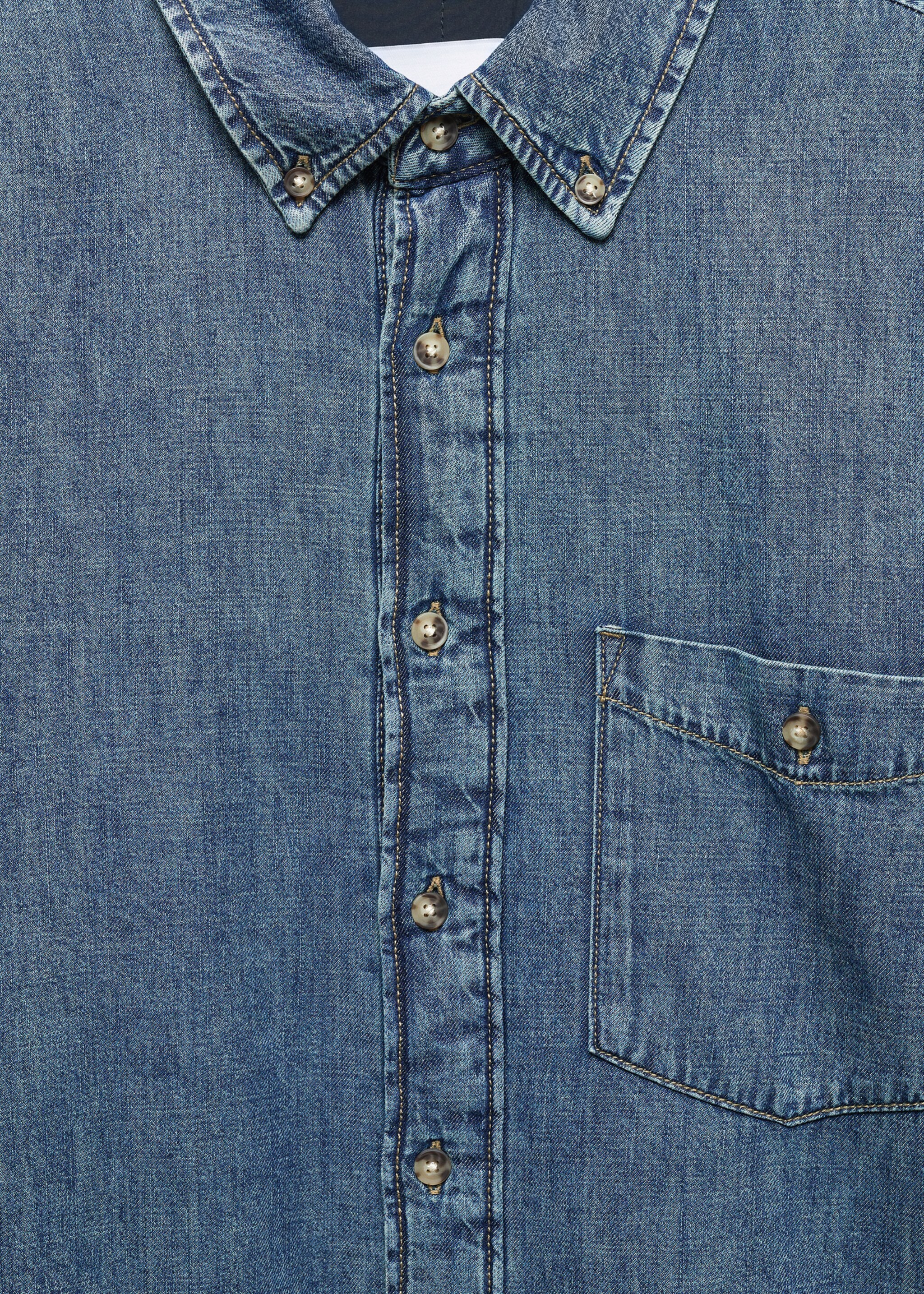 Sobrecamisa denim acolchada - Detalle del artículo 8