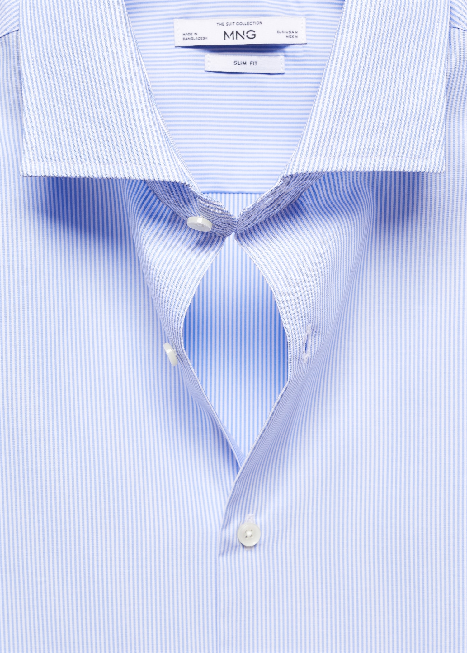 Chemise costume slim-fit twill milleraies - Détail de l'article 0