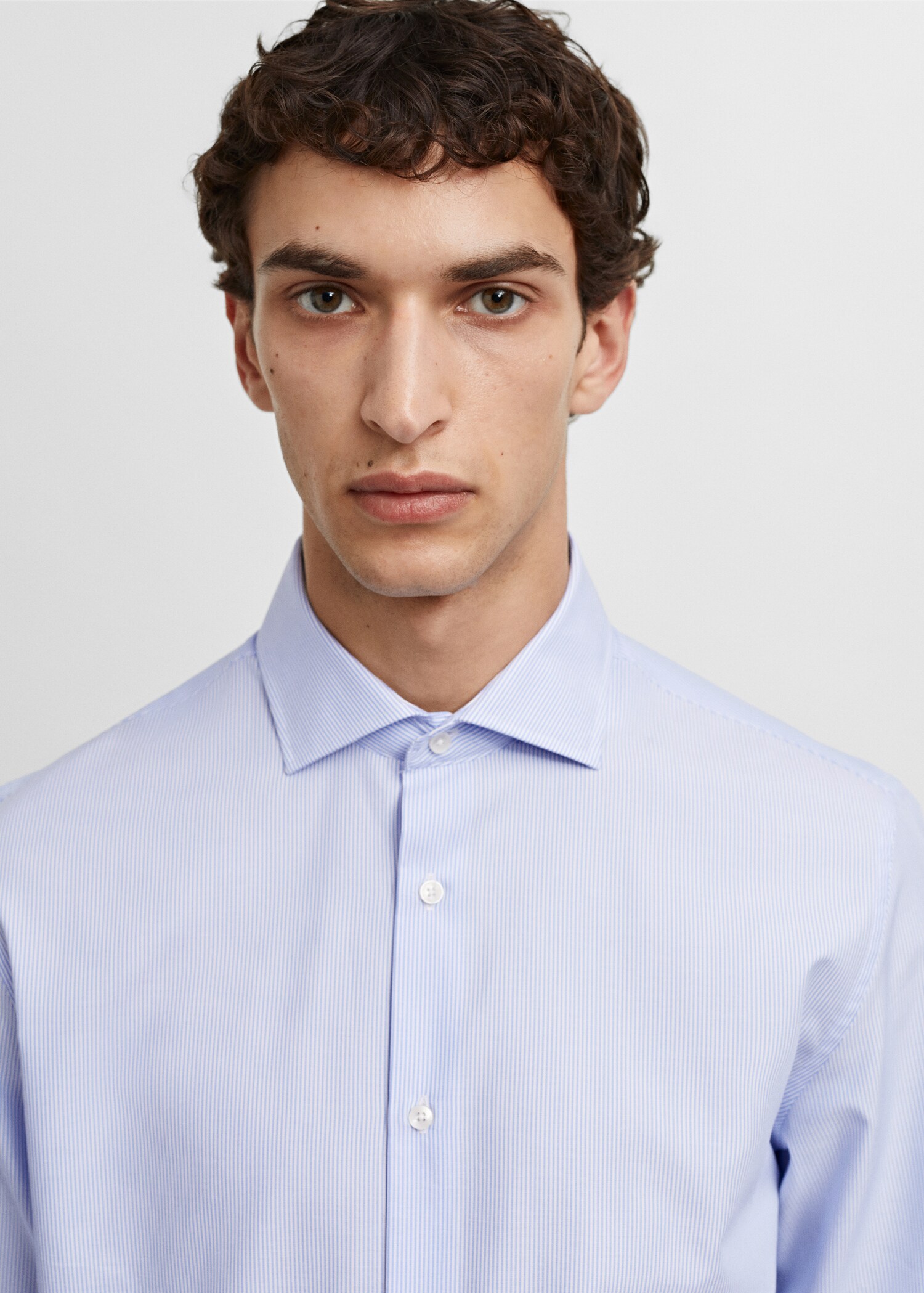 Chemise costume slim-fit twill milleraies - Détail de l'article 1