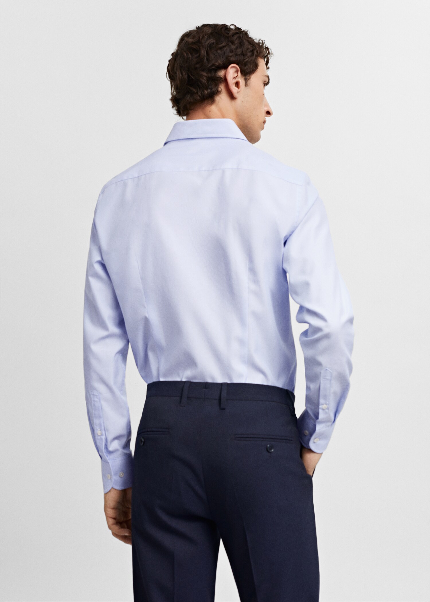 Chemise costume slim-fit twill milleraies - Verso de l’article