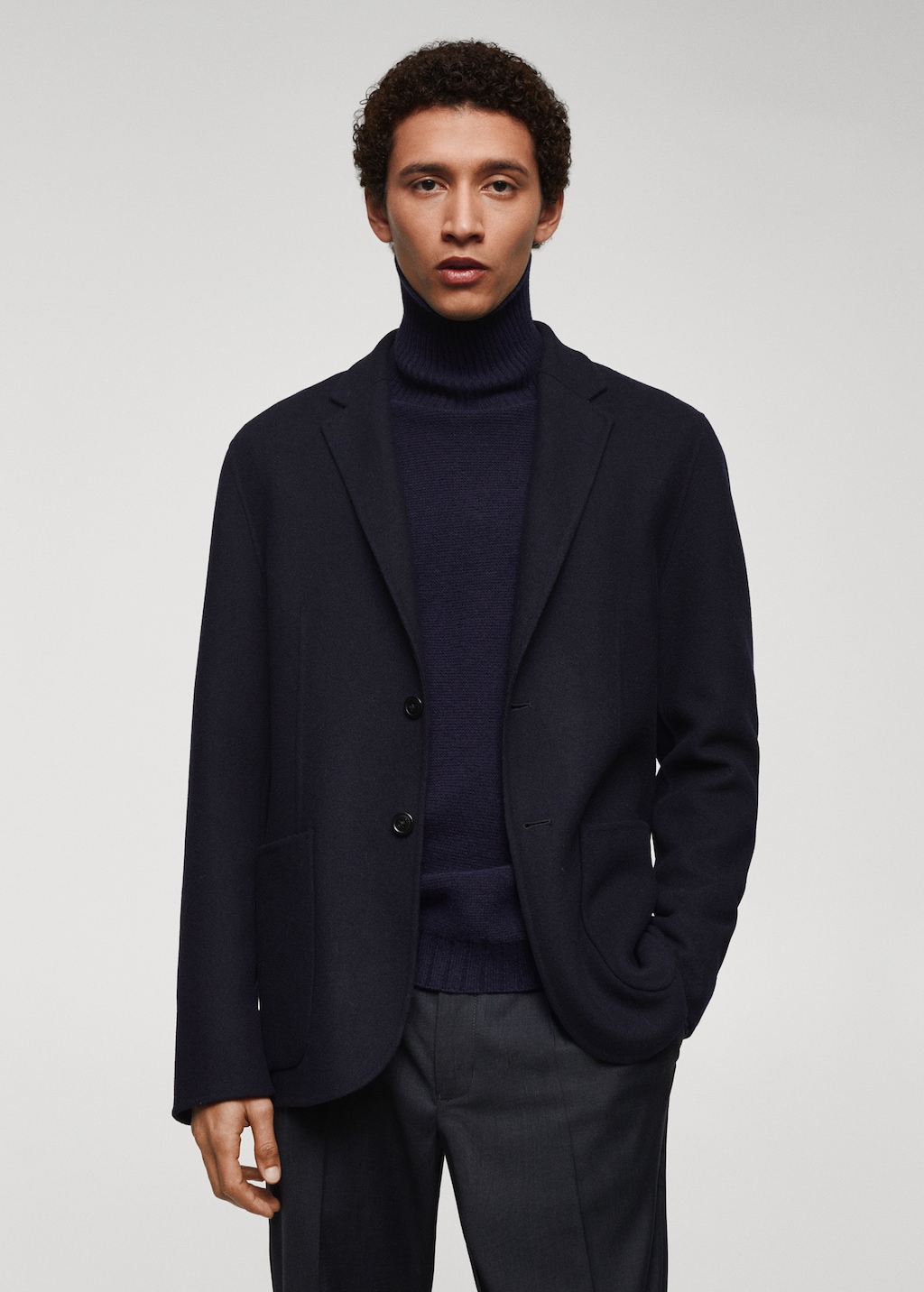 Mango Handmade Woll-Blazer