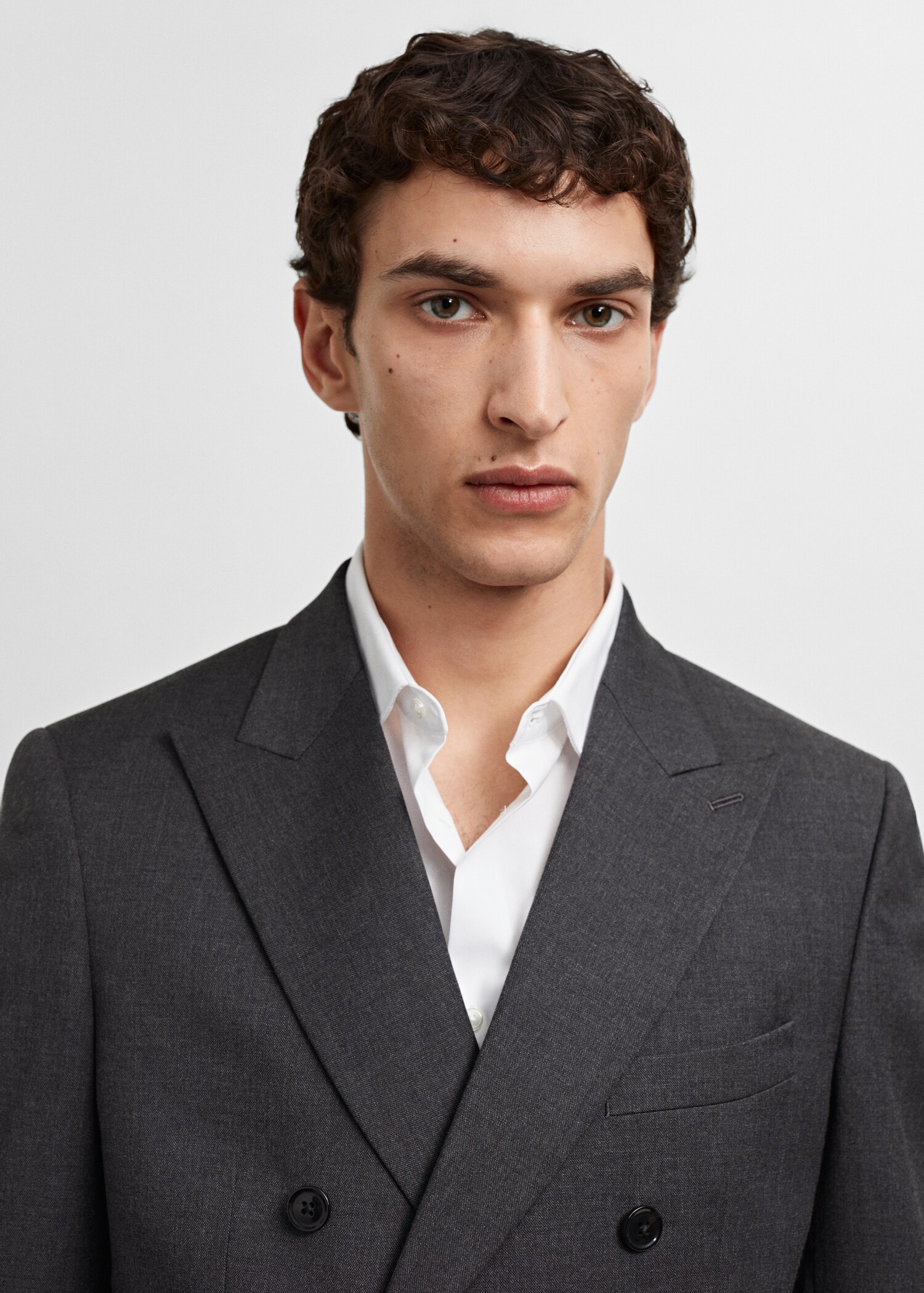 Двубортный костюмный пиджак slim fit - Деталь изделия 1