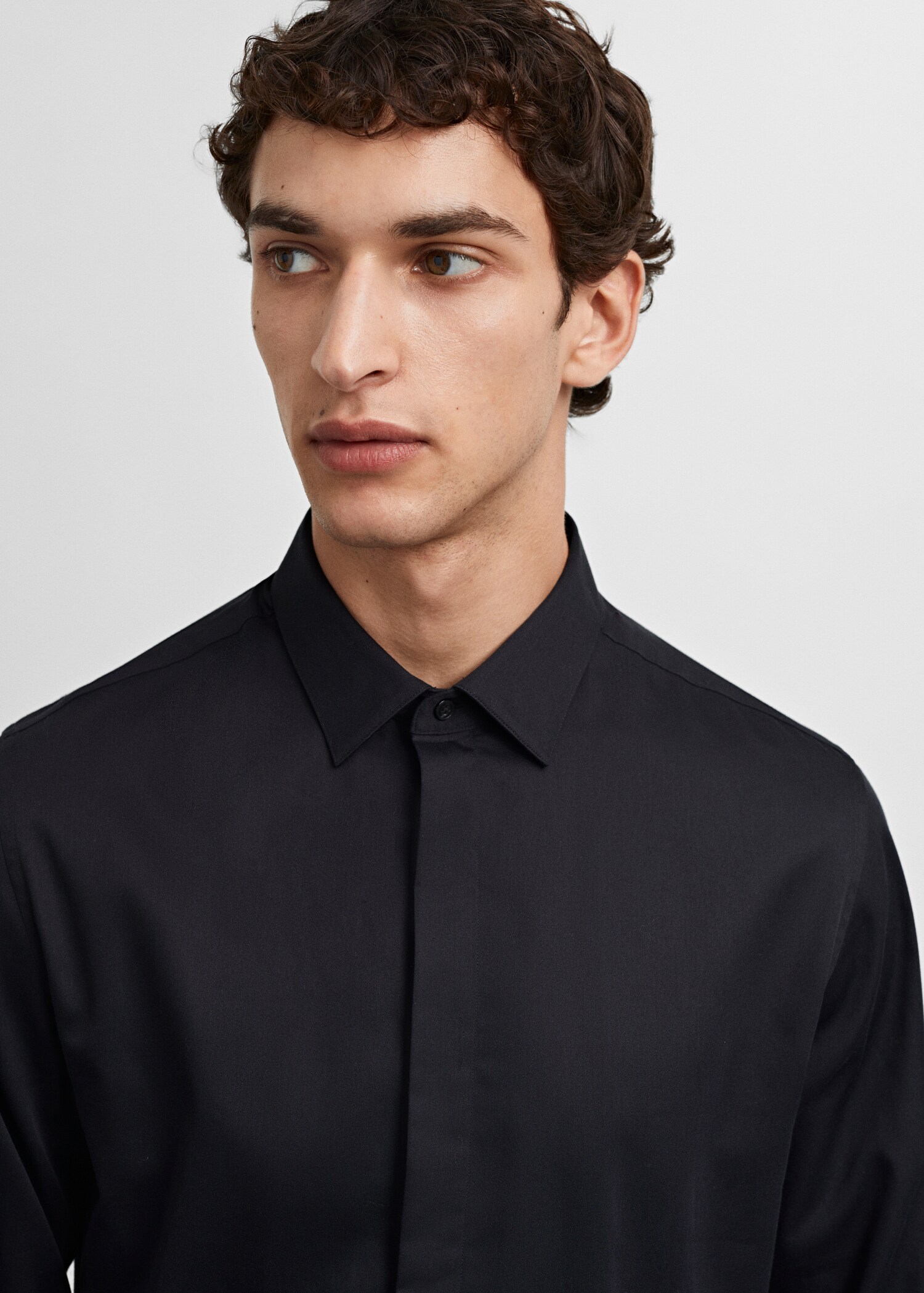 Chemise costume slim fit 100 % coton  - Détail de l'article 1