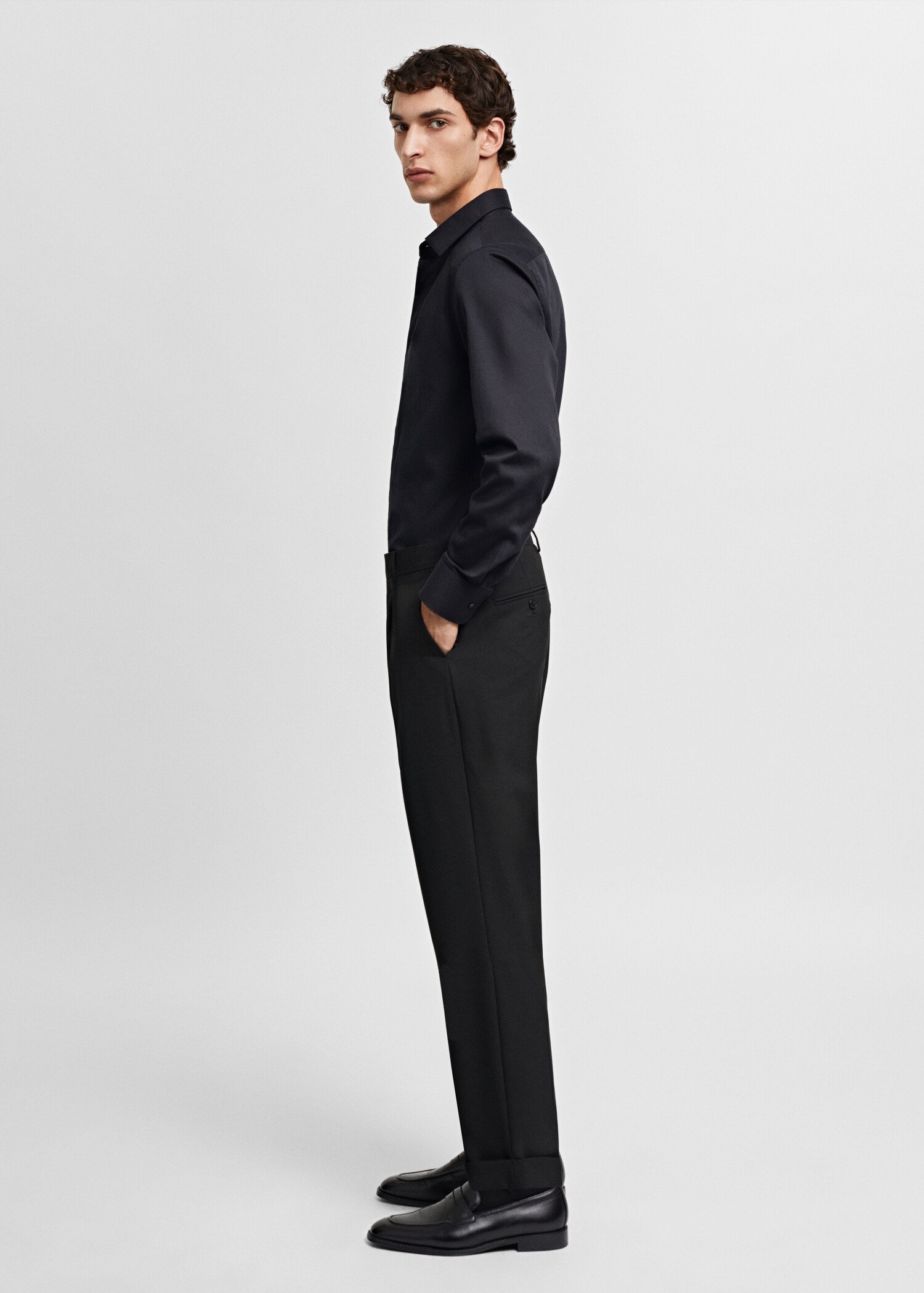 Chemise costume slim fit 100 % coton  - Détail de l'article 2