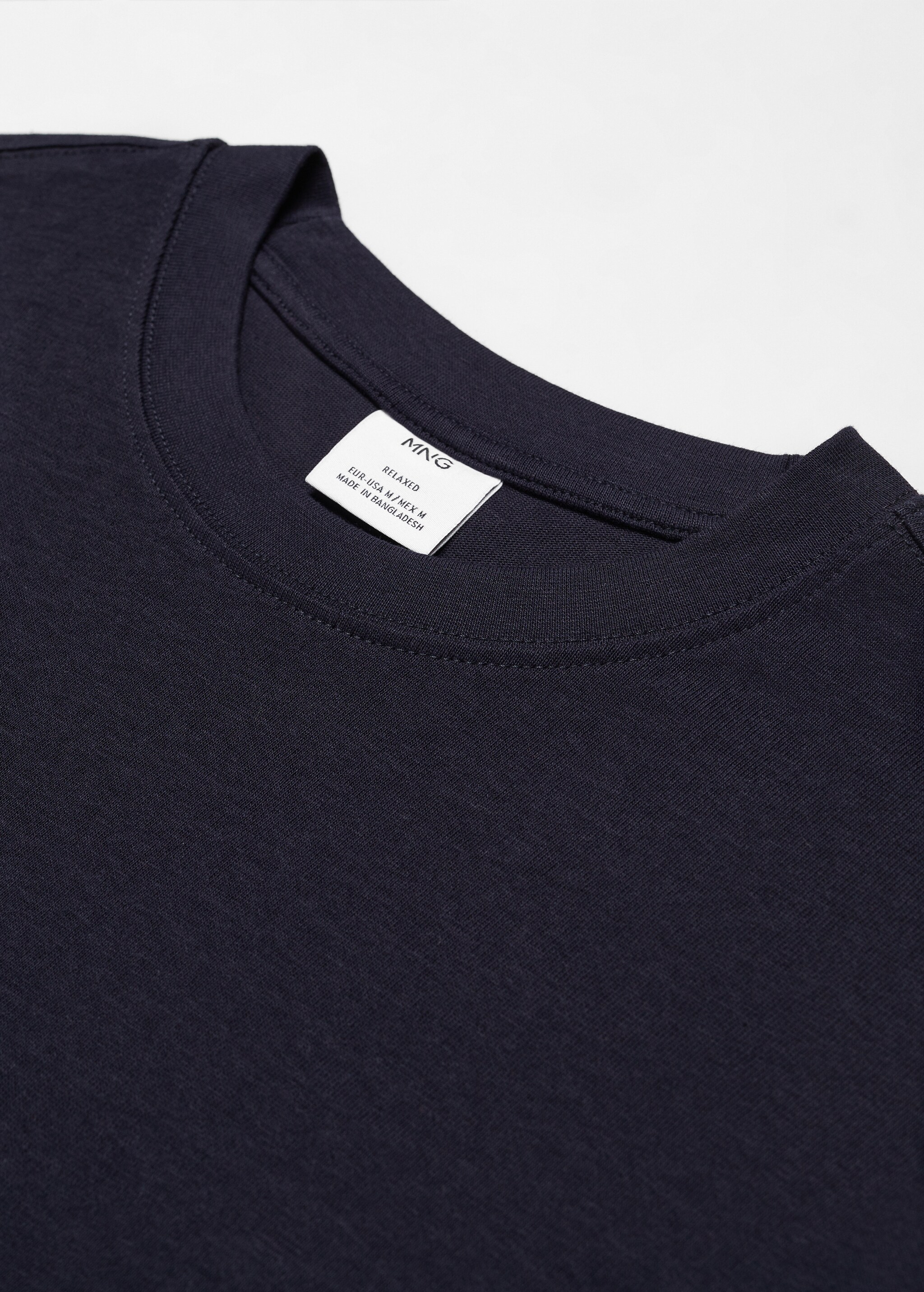 Basic 100% cotton relaxed-fit t-shirt - Details of the article 8