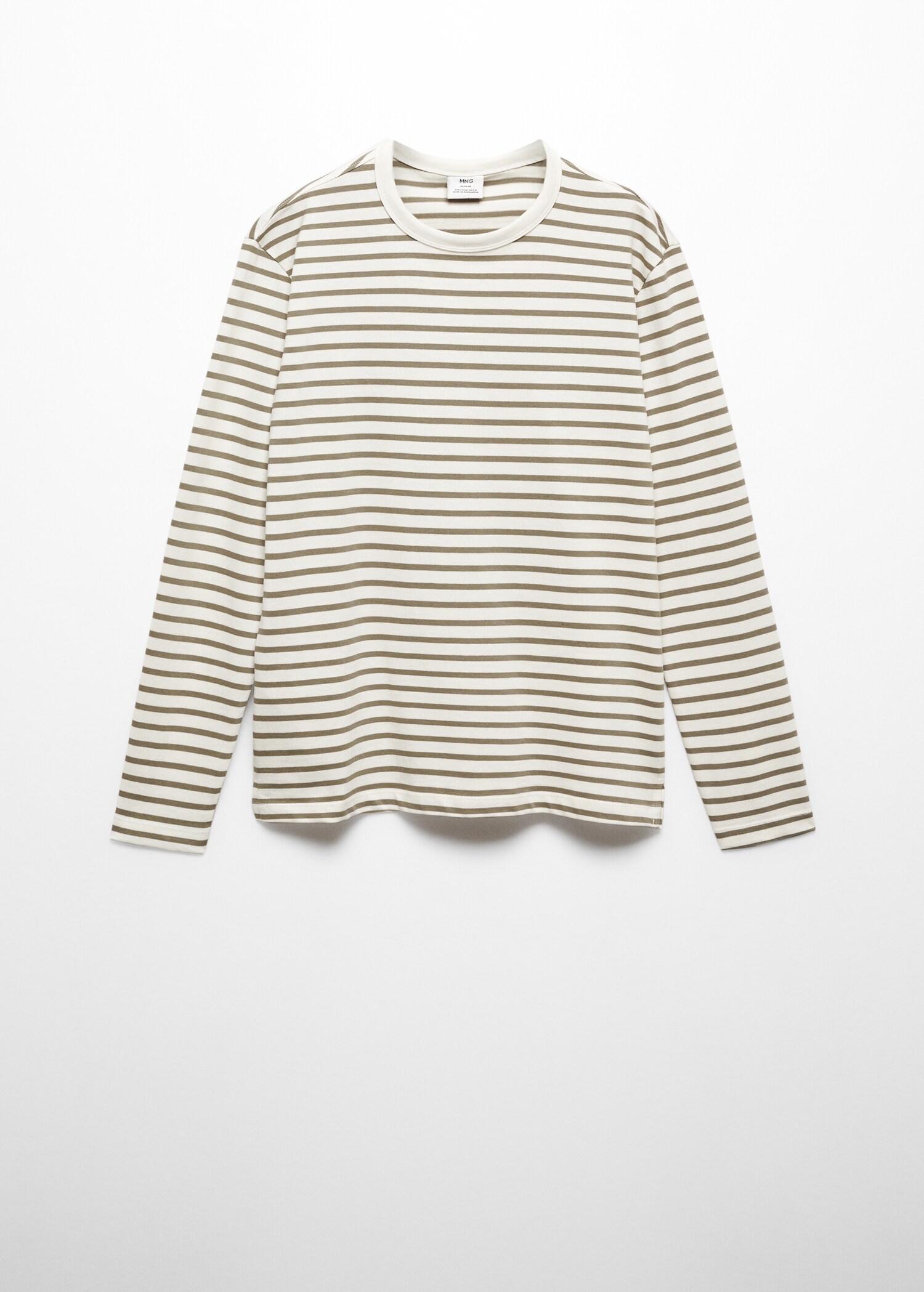 T-shirt manches longues rayures - Article sans modèle