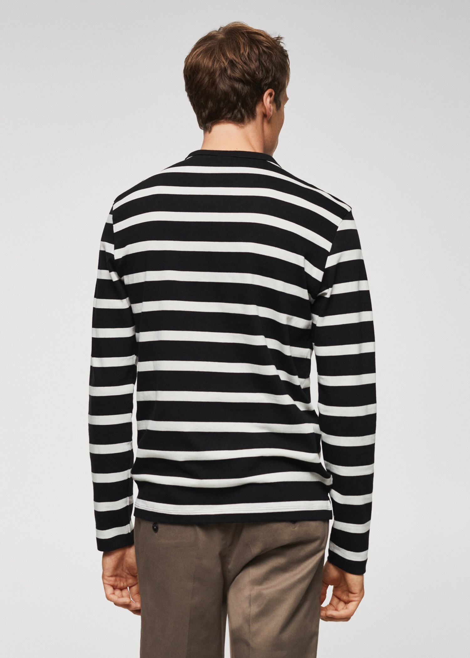 Striped long sleeves t-shirt - Reverse of the article