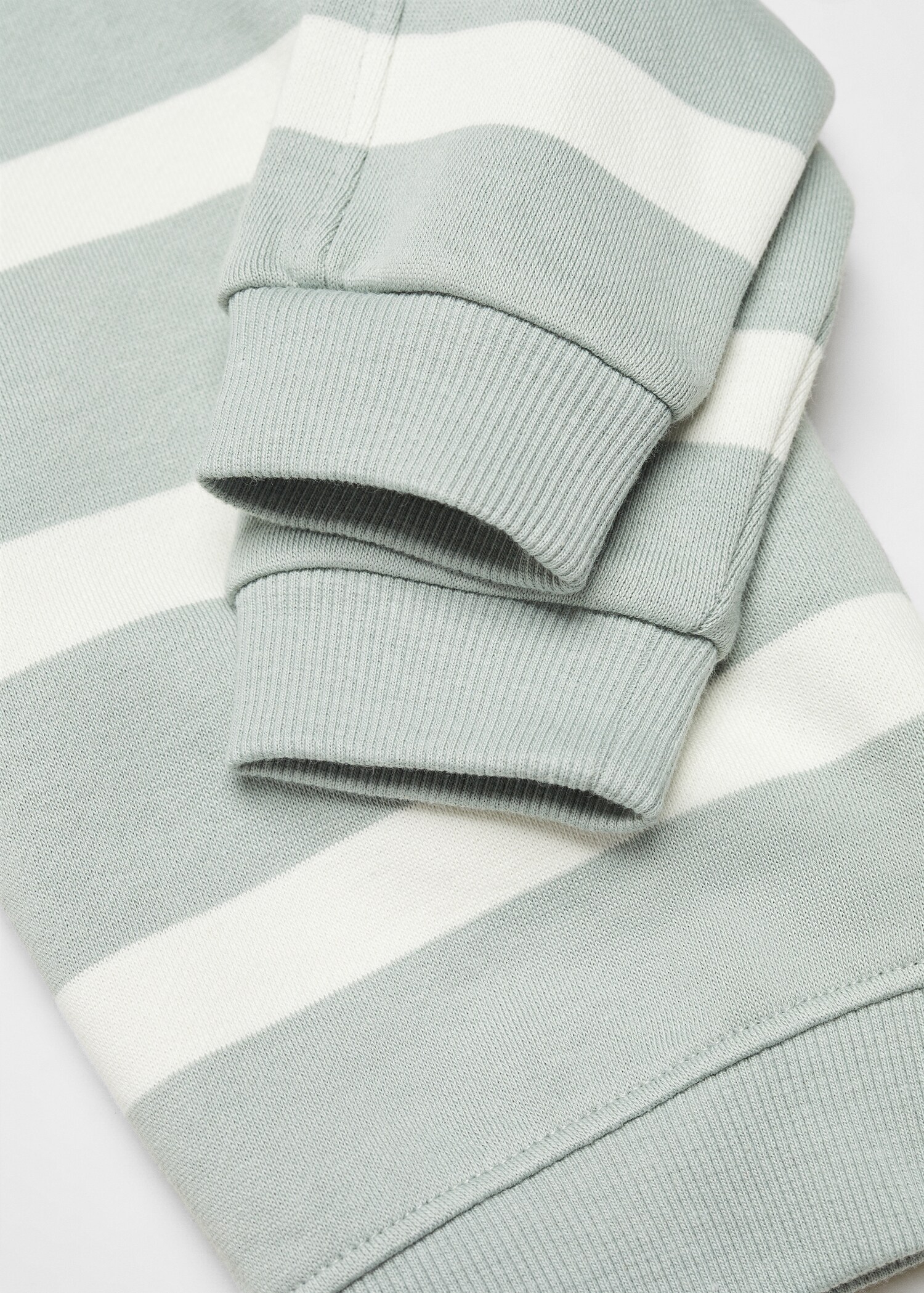 Çizgili koton sweatshirt - Ürün detayı 0