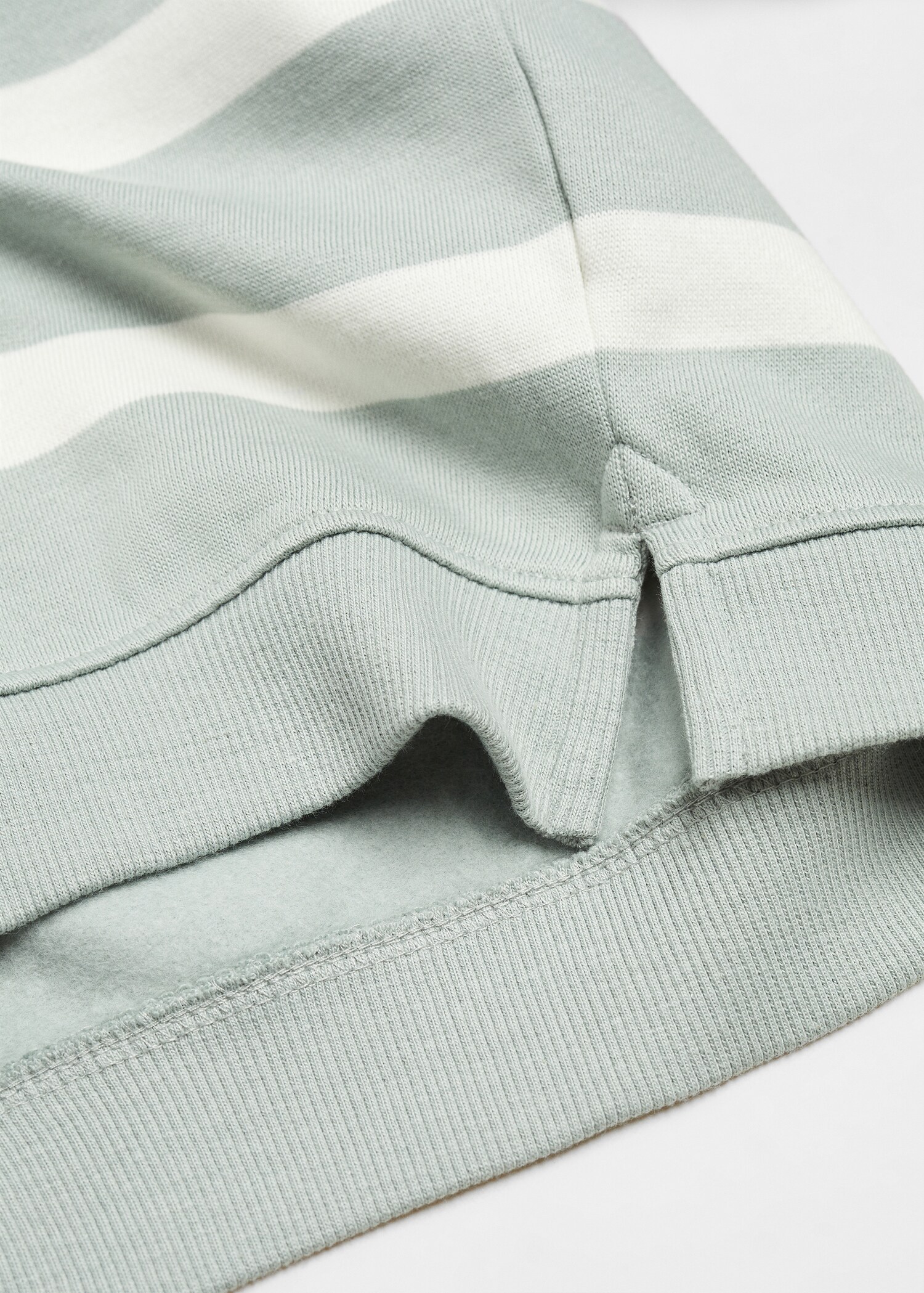 Çizgili koton sweatshirt - Ürün detayı 8