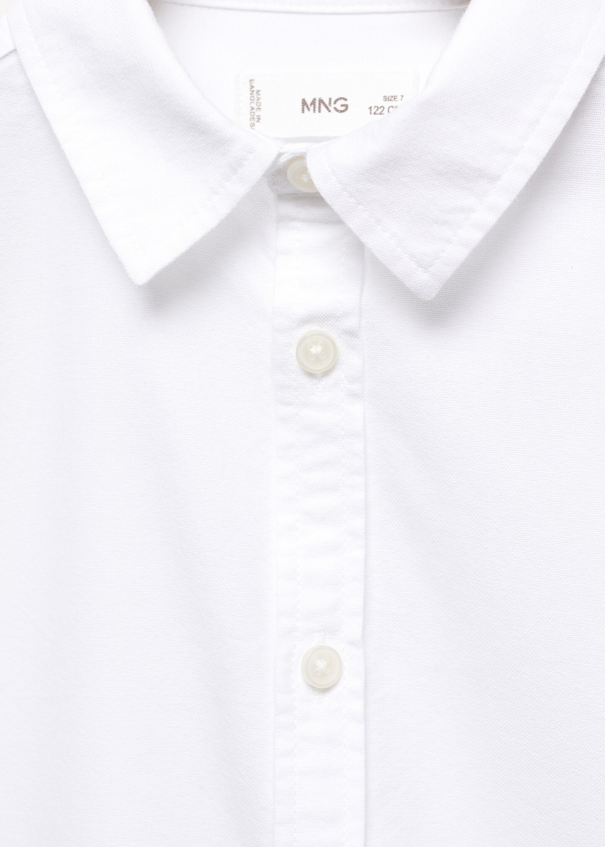 Camisa Oxford algodão - Pormenor do artigo 8