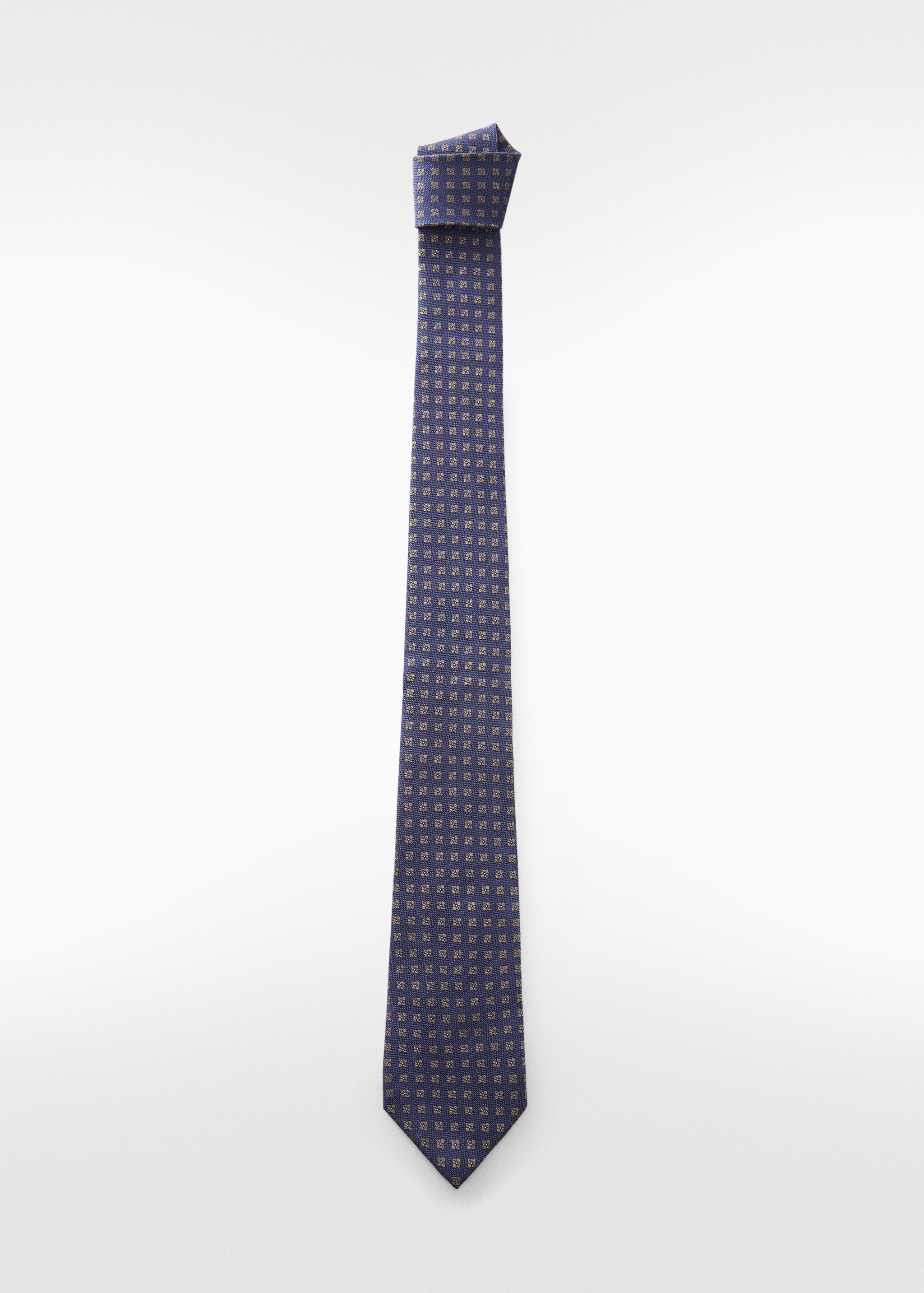 Шелковый галстук с узором - Изделие без модели