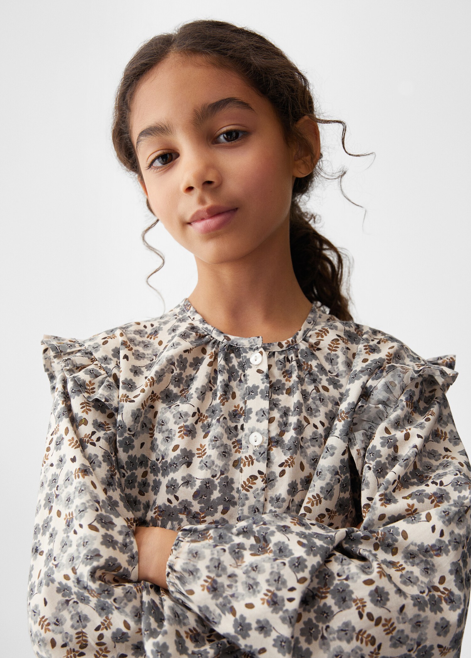 Blusa algodón estampada - Detalle del artículo 1