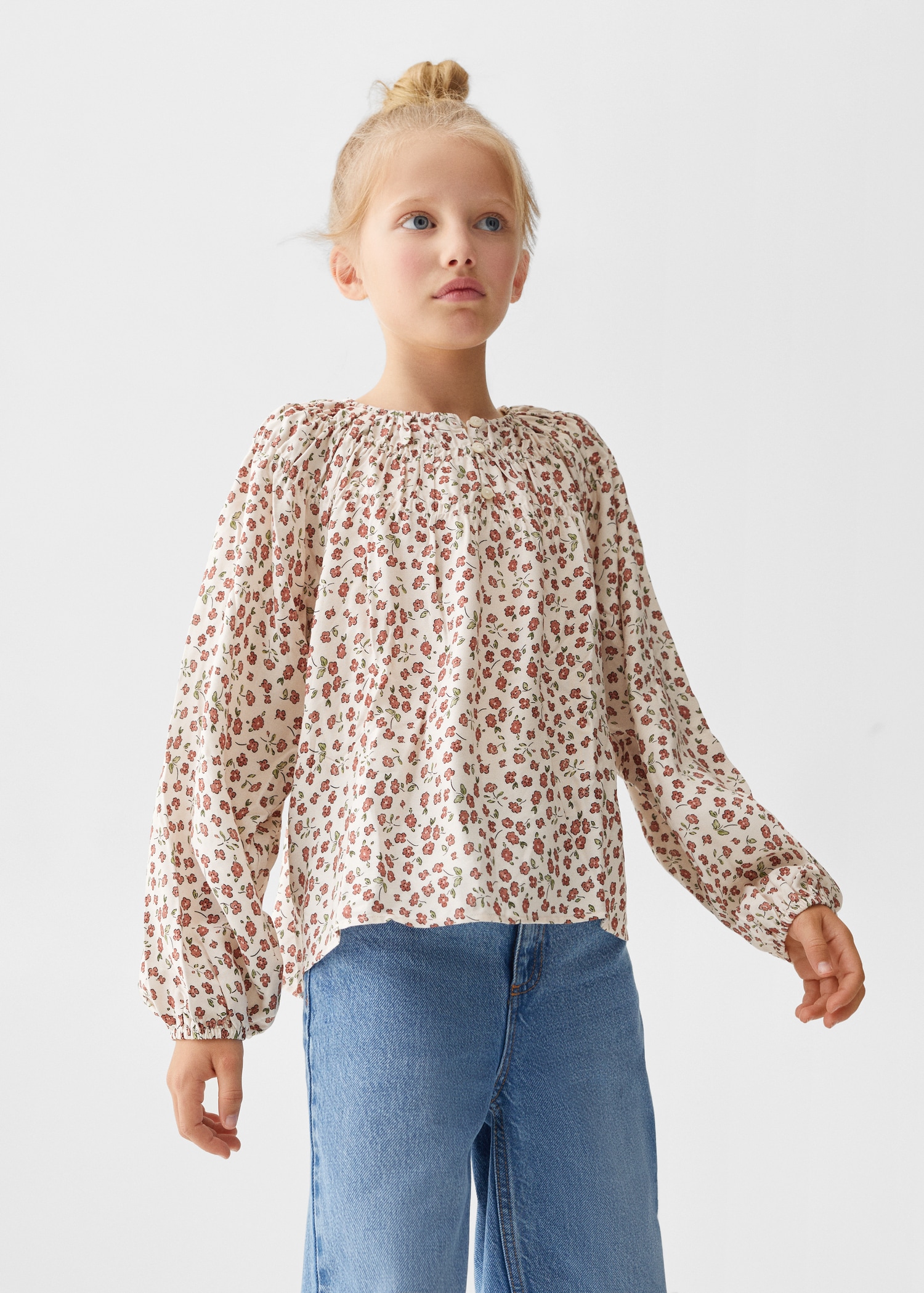 Floral print blouse - Medium plane