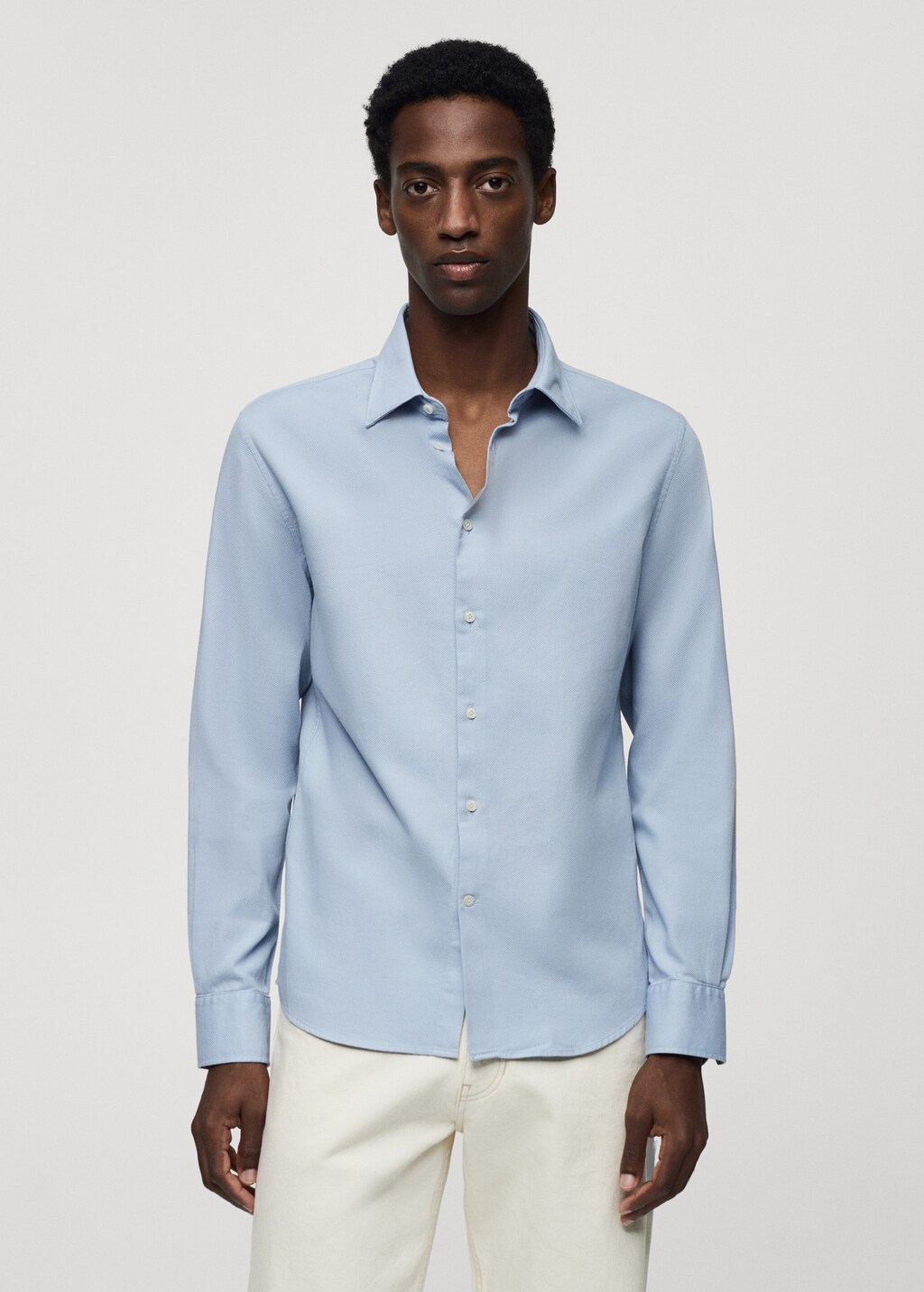 Chemise slim fit coton structuree Homme MANGO Nouvelle Caledonie