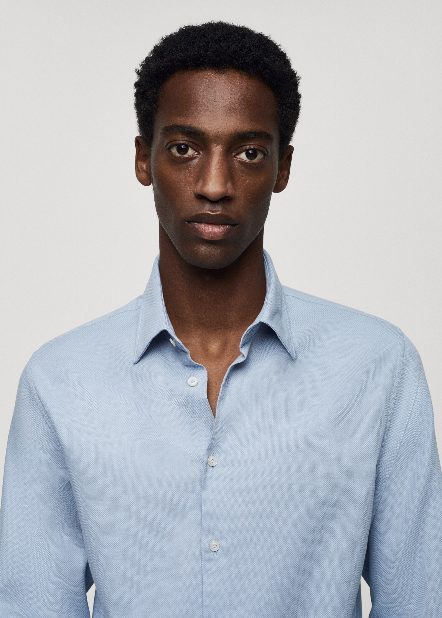 Chemise slim-fit coton structurée - Détail de l'article 1
