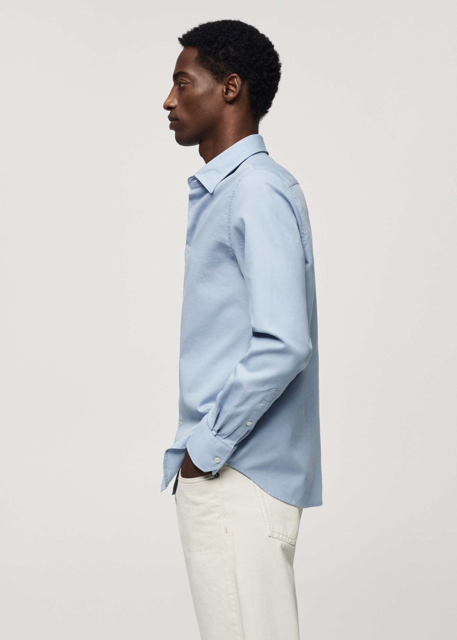 Chemise slim-fit coton structurée - Détail de l'article 2