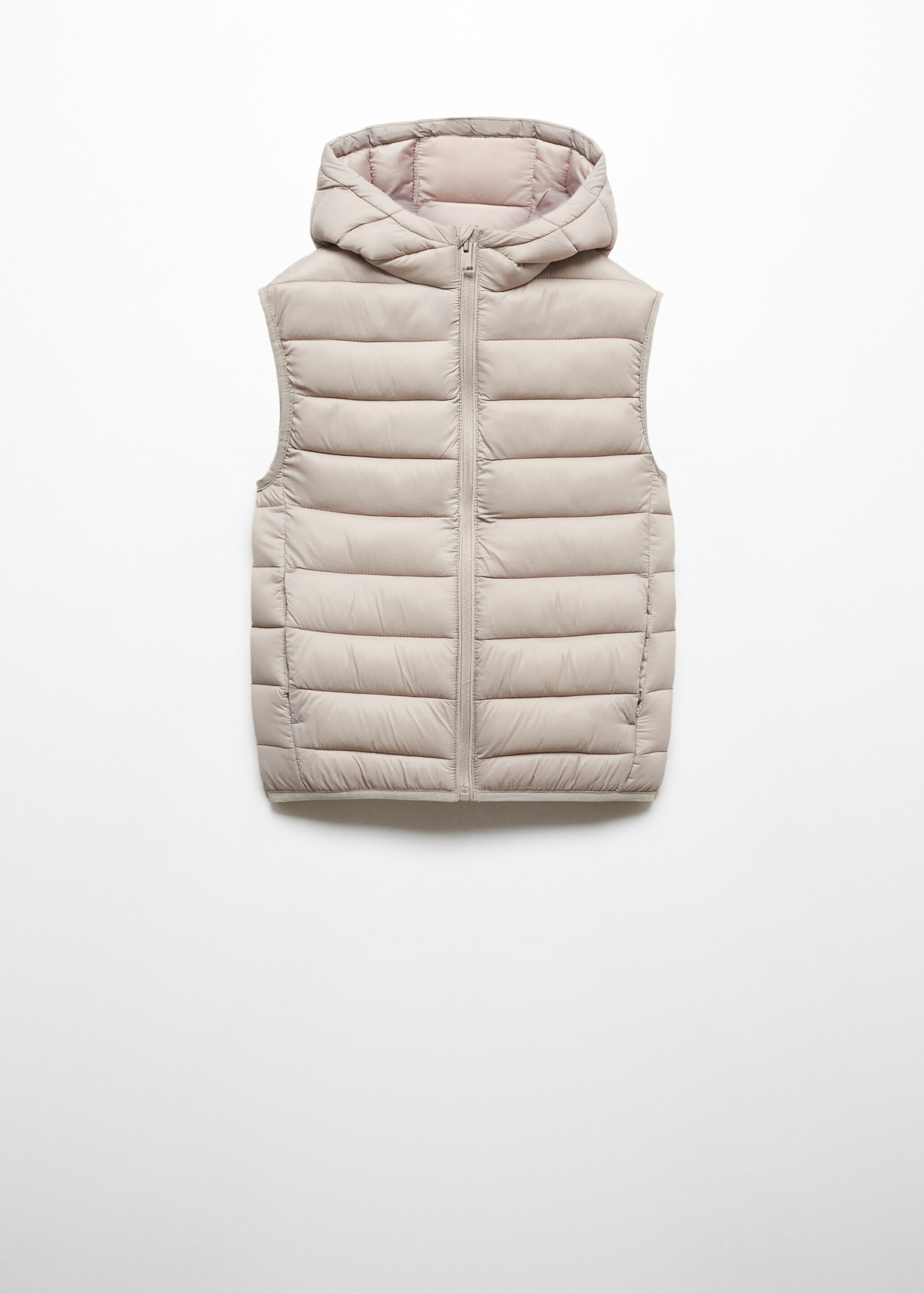 Quilted gilet with hood - Article without model