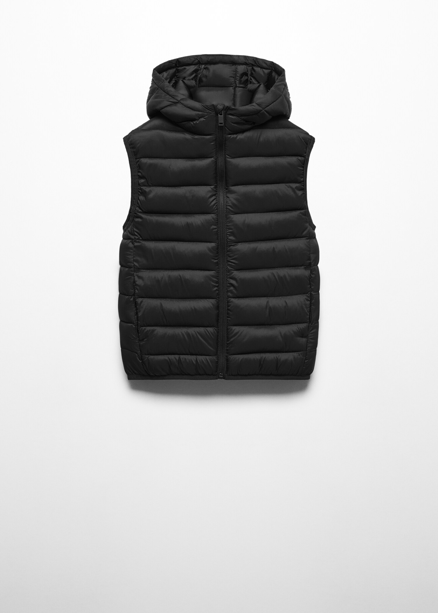 Quilted gilet with hood - Article without model