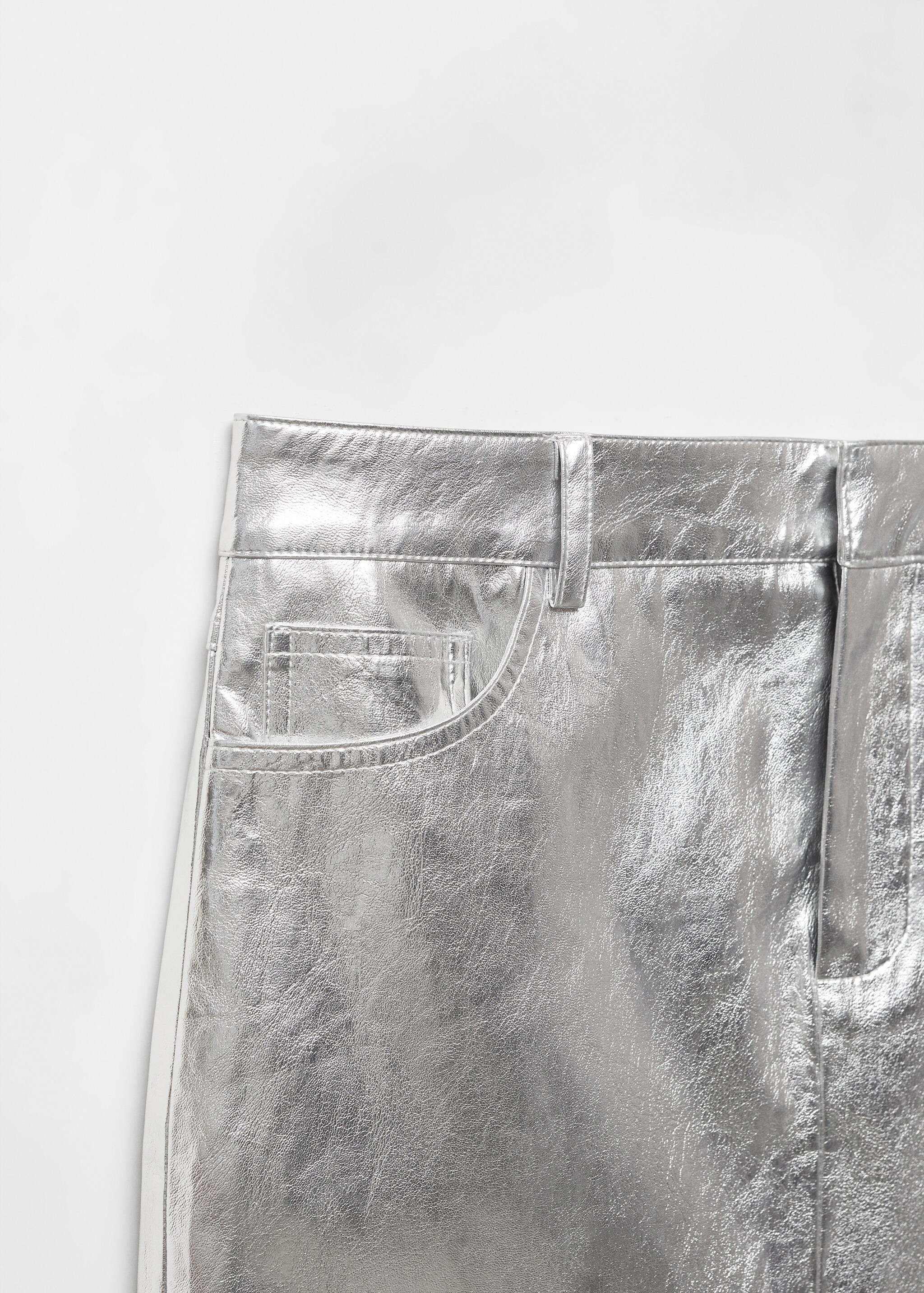 Металлизированная миди-юбка - Деталь изделия 8