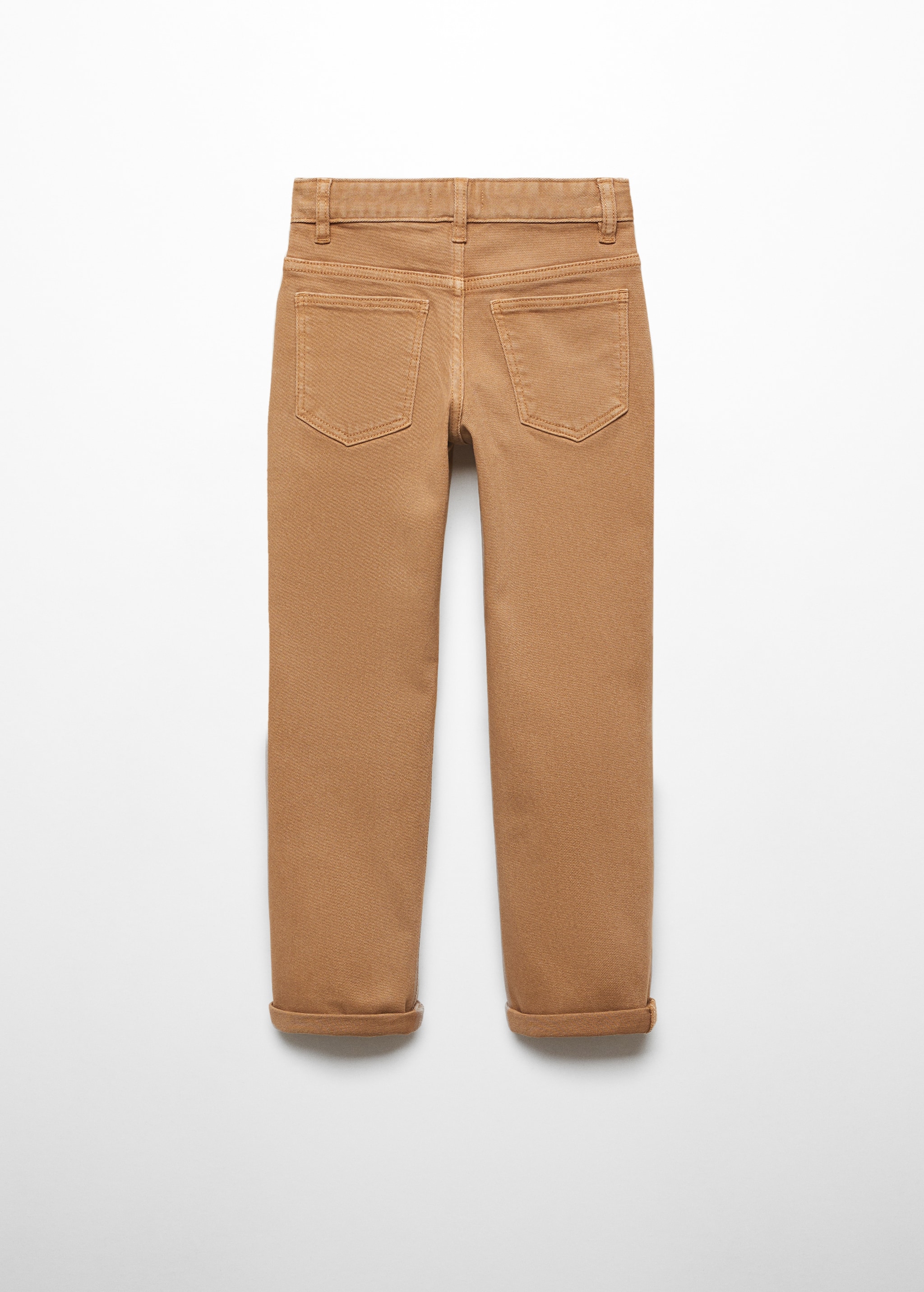 Straight cotton pants - Reverse of the article
