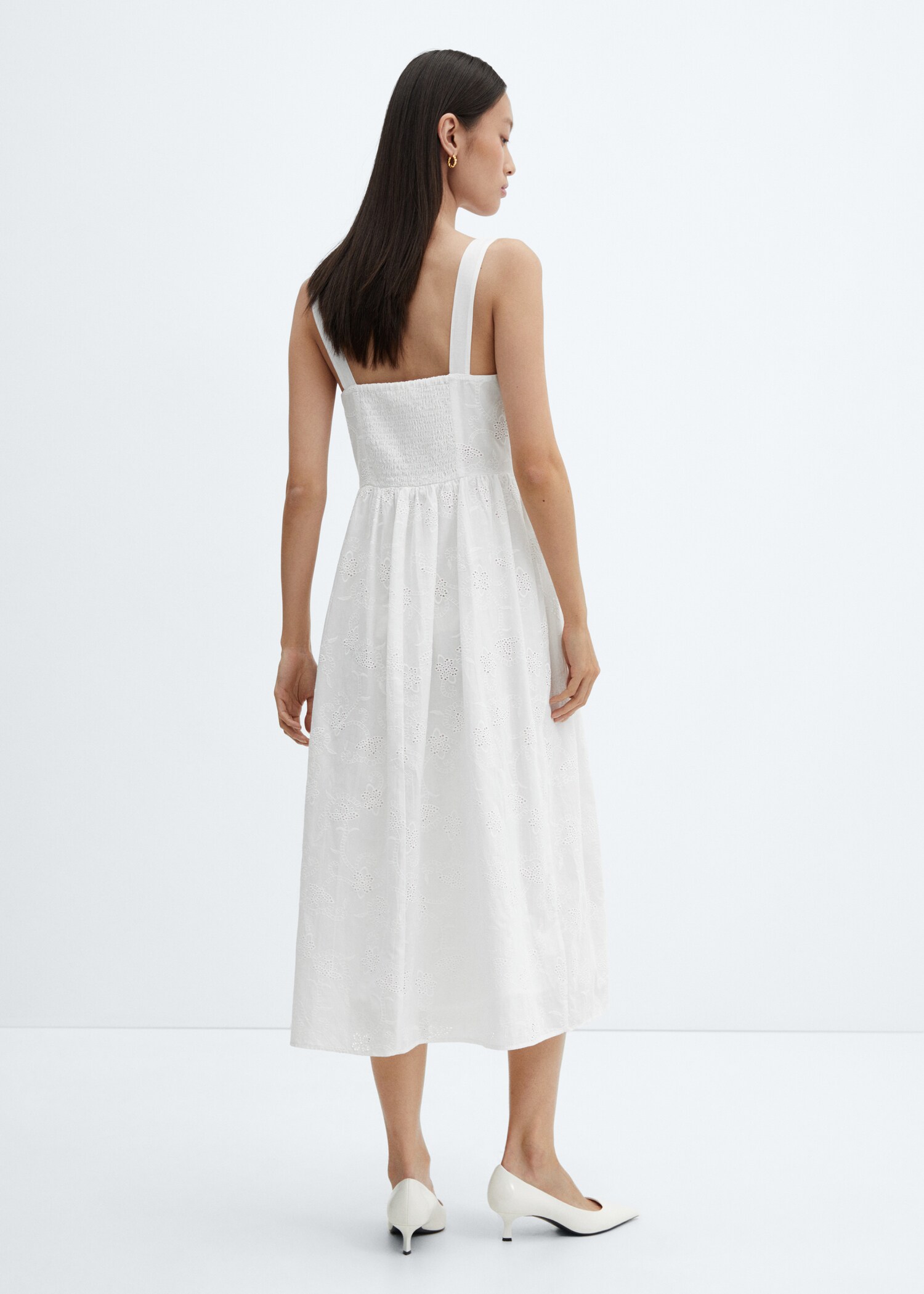 Vestido bordado algodón - Reverso del artículo
