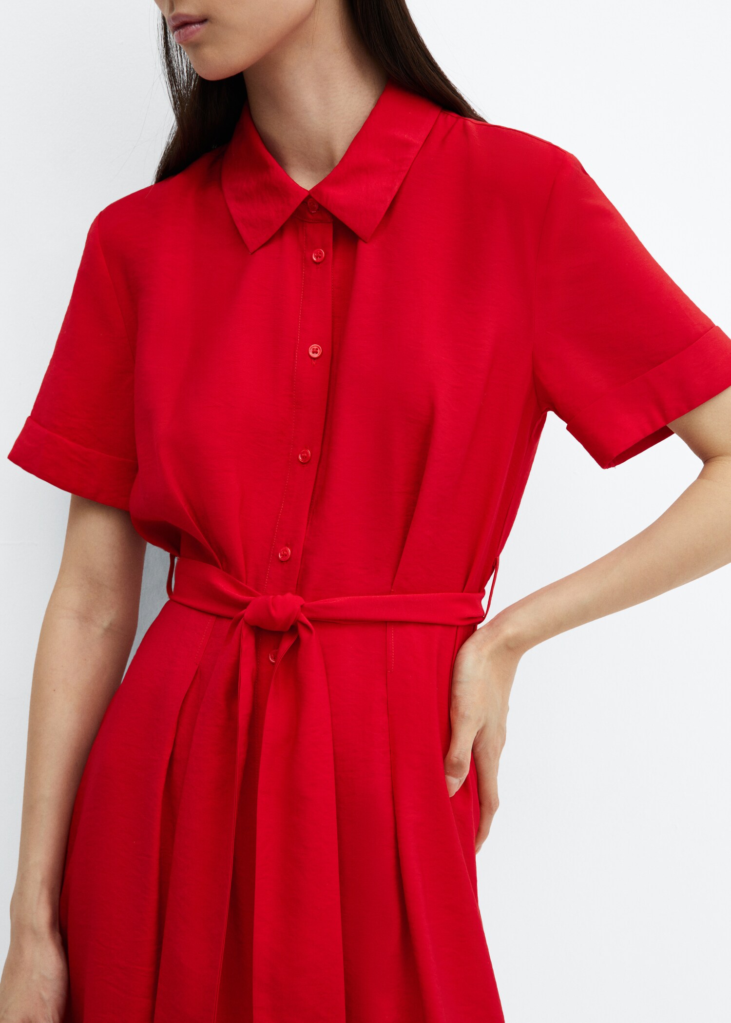 Vestido camisero lazo - Detalle del artículo 6