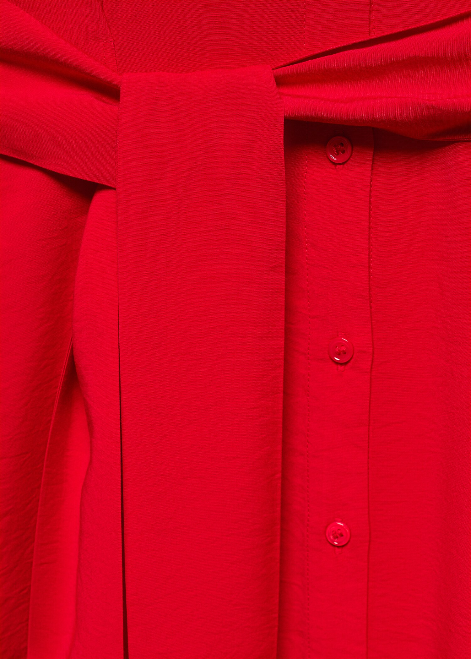 Vestido camisero lazo - Detalle del artículo 8