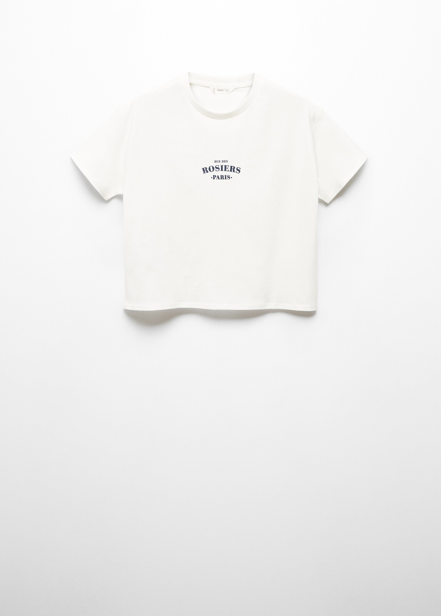 Tryckt text t-shirt - Artikel utan modell