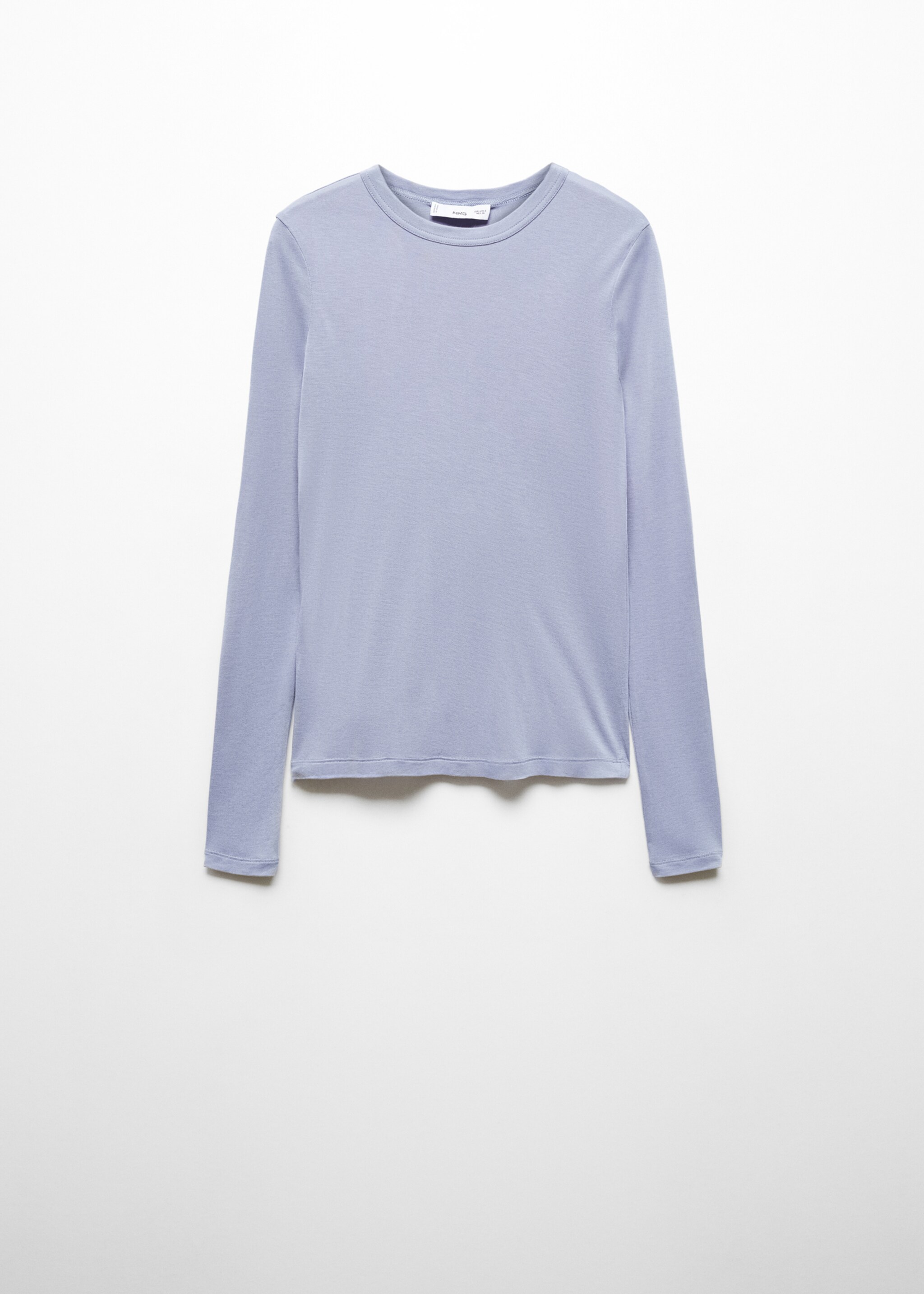 Лонгслив с круглой горловиной - Изделие без модели, Синий. Ref: 67052922-00.