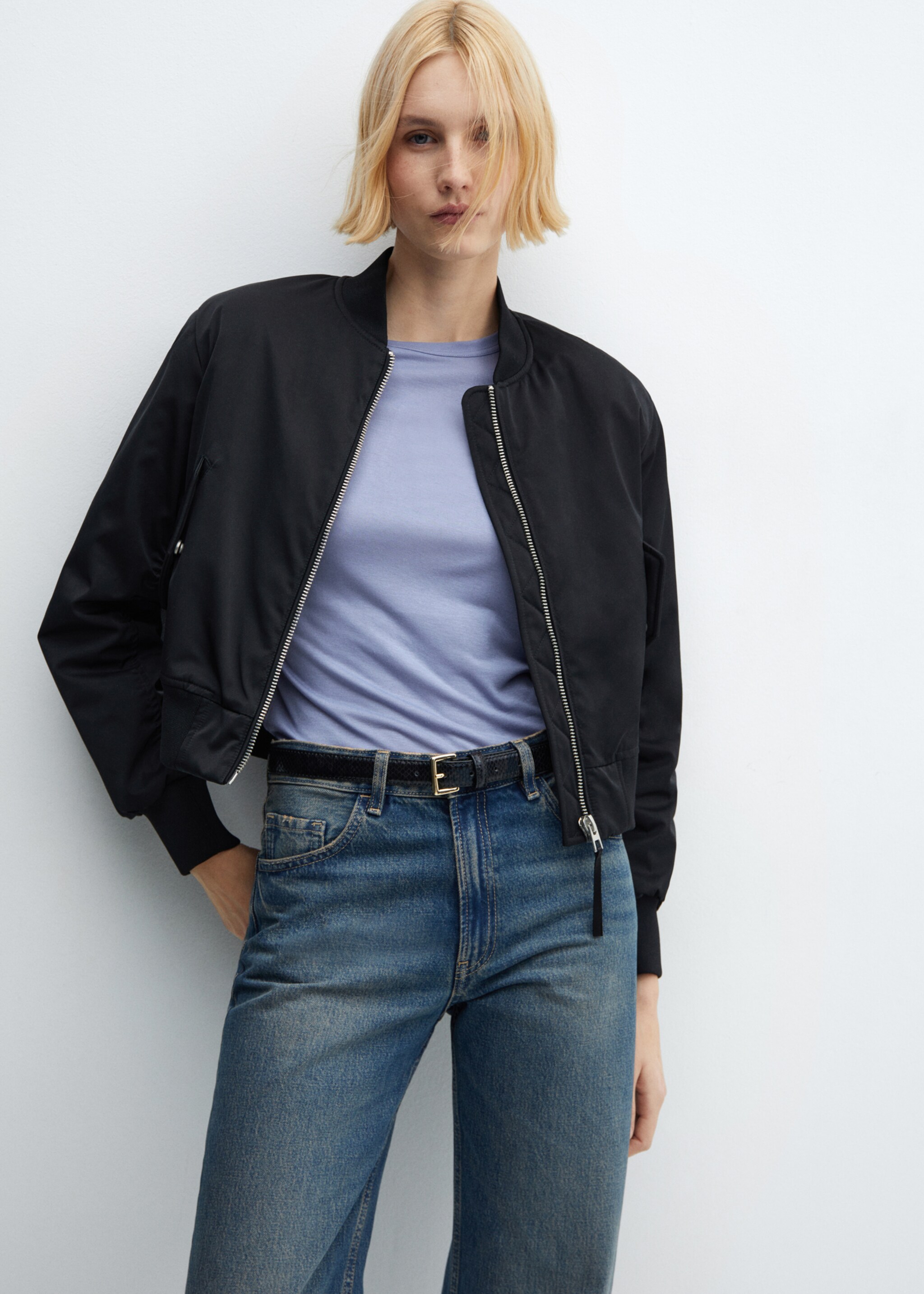 Лонгслив с круглой горловиной - Деталь изделия 2, Синий. Ref: 67052922-00.