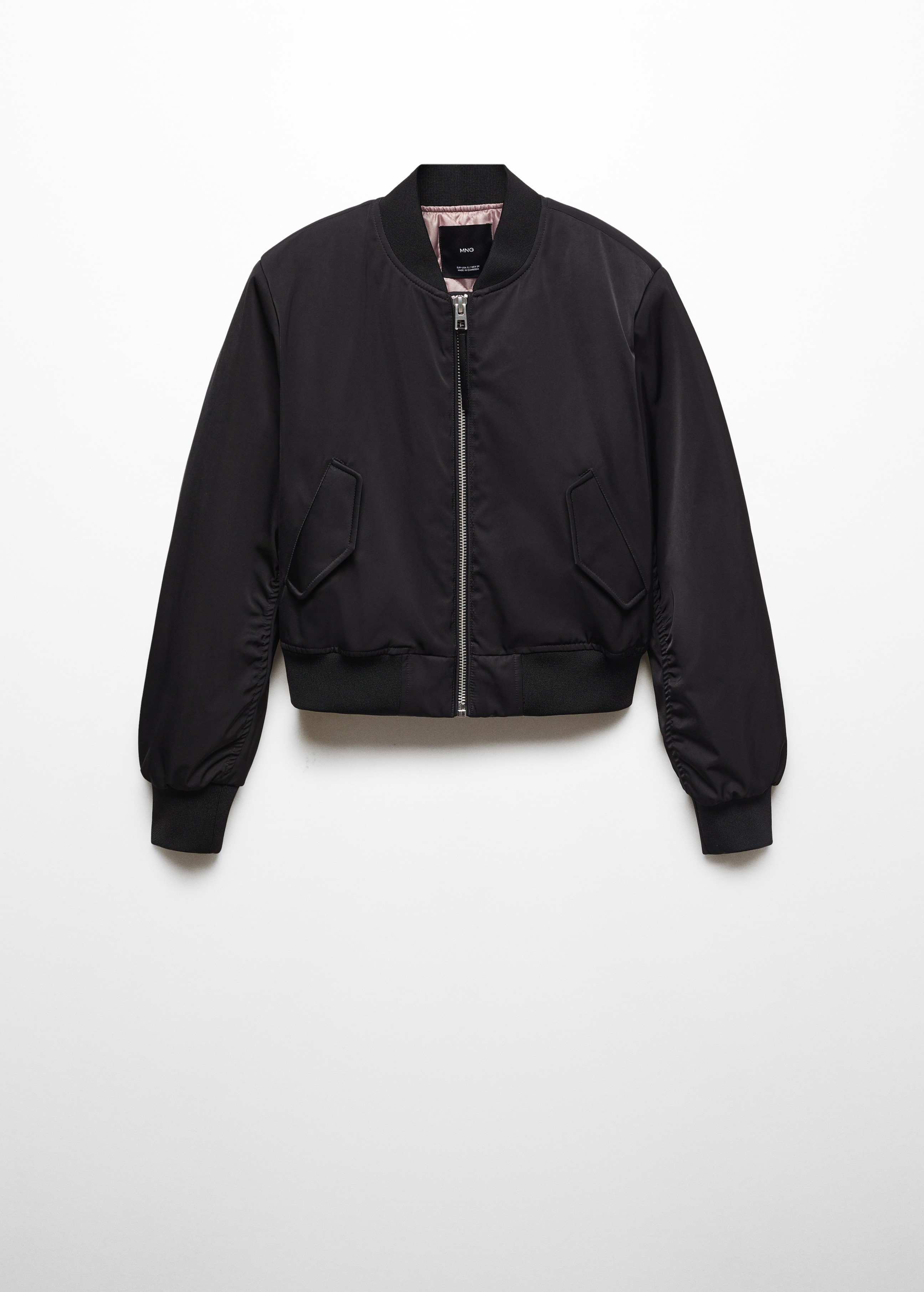Faux shearling-lined biker jacket
