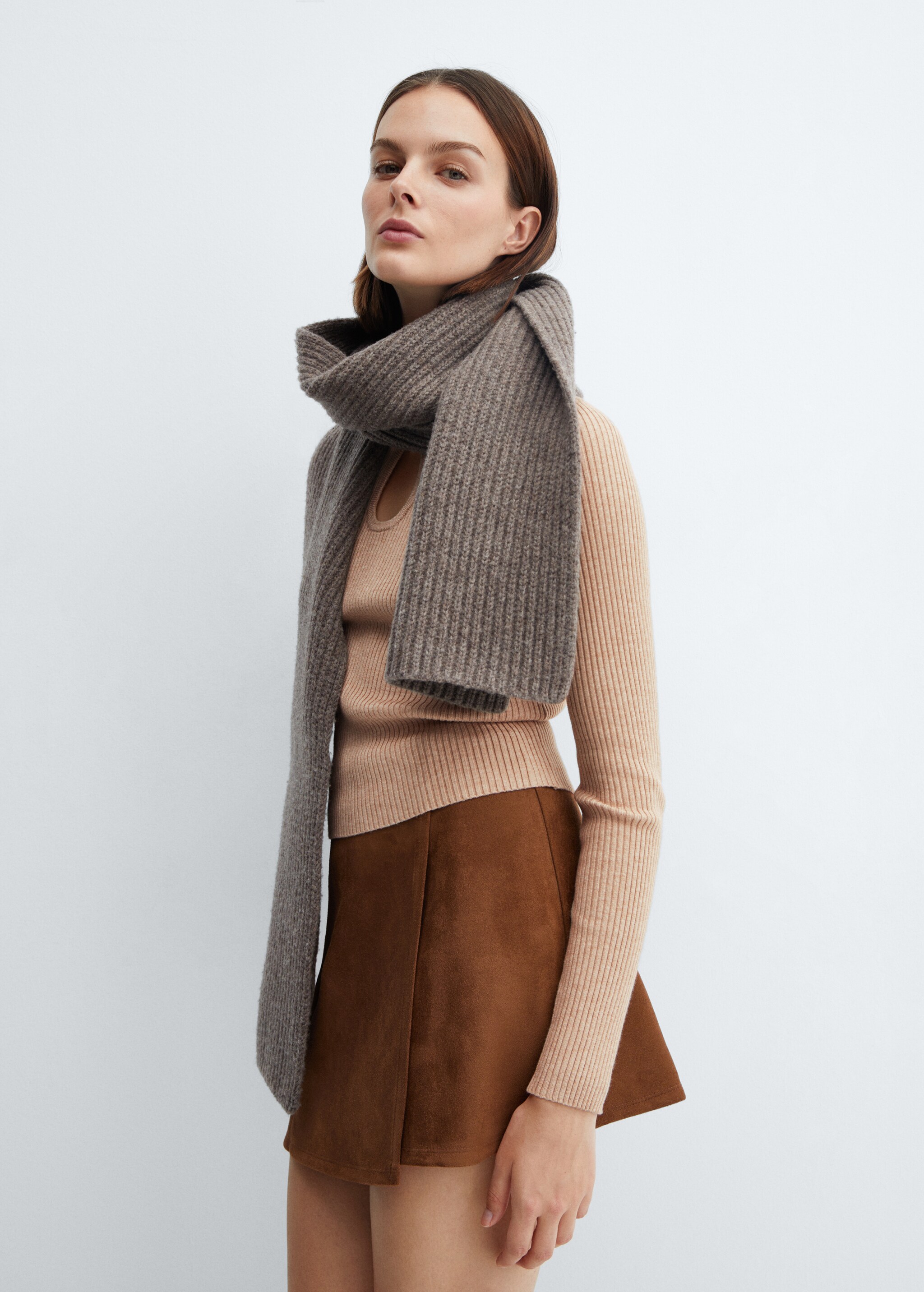 Polo neck opening sweater - Details of the article 6