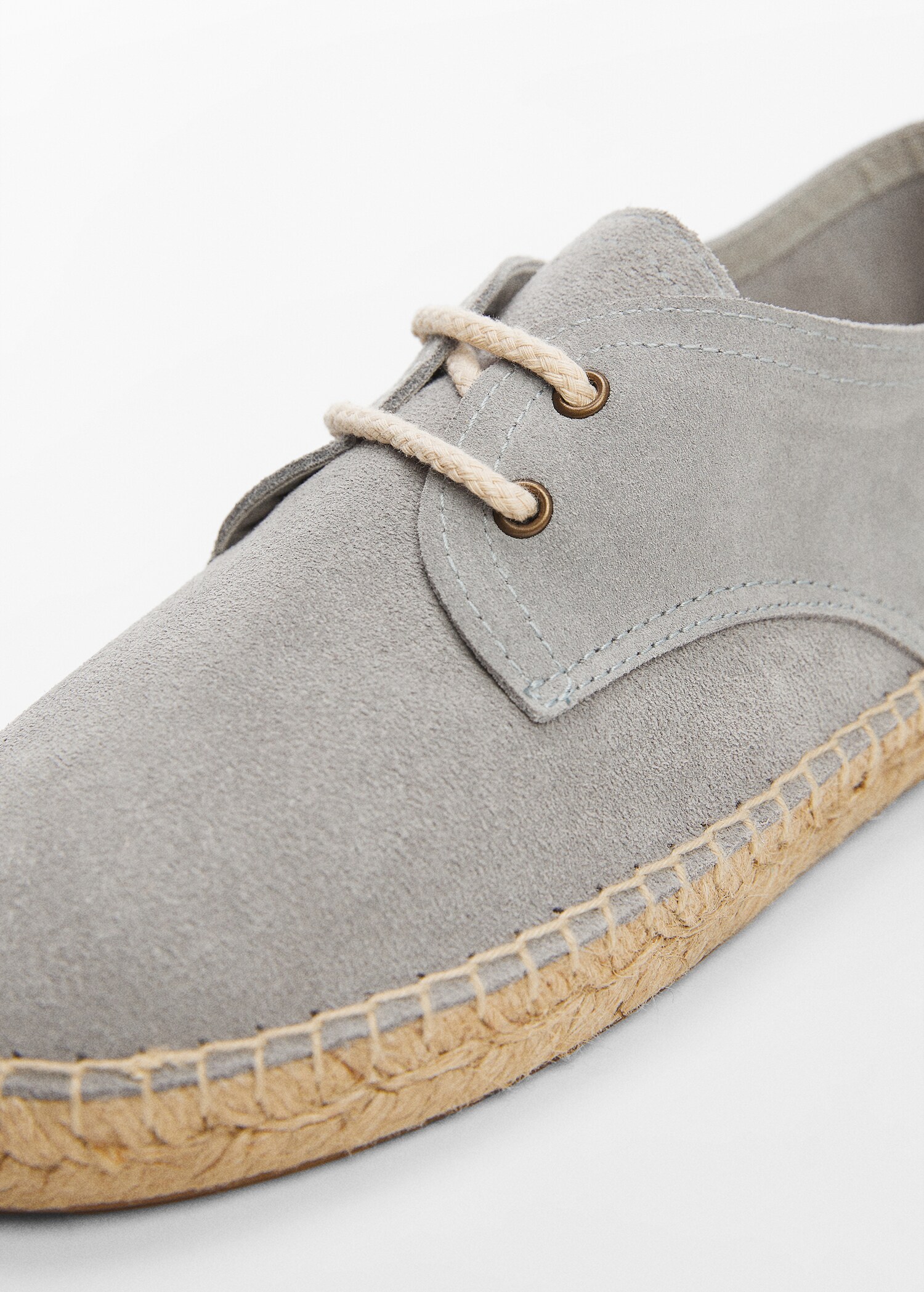 Bağcıklı süet espadril - Ürün detayı 2