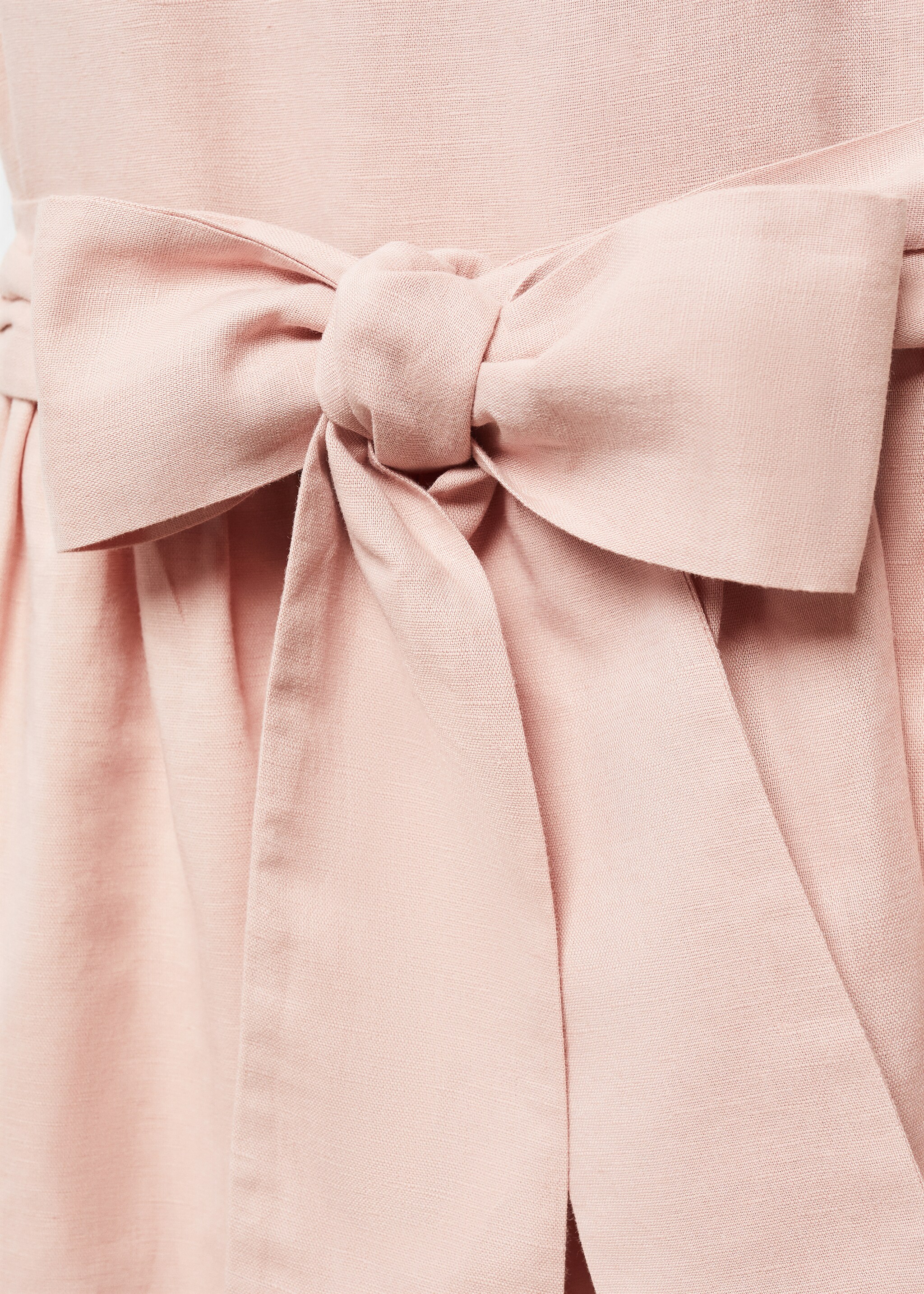 Bow linen-blend dress - Details of the article 8