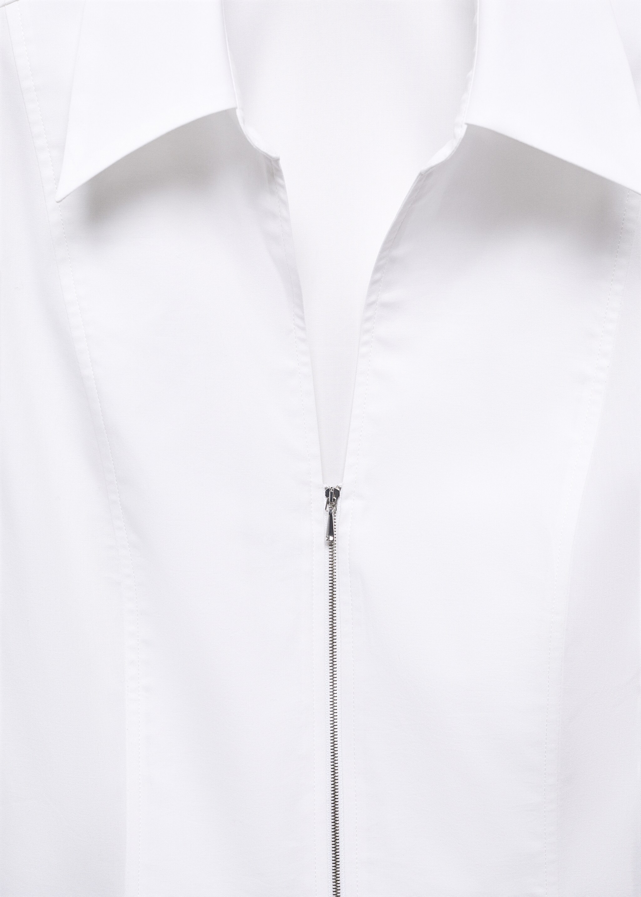 Fitted cotton zipper shirt - Details of the article 8