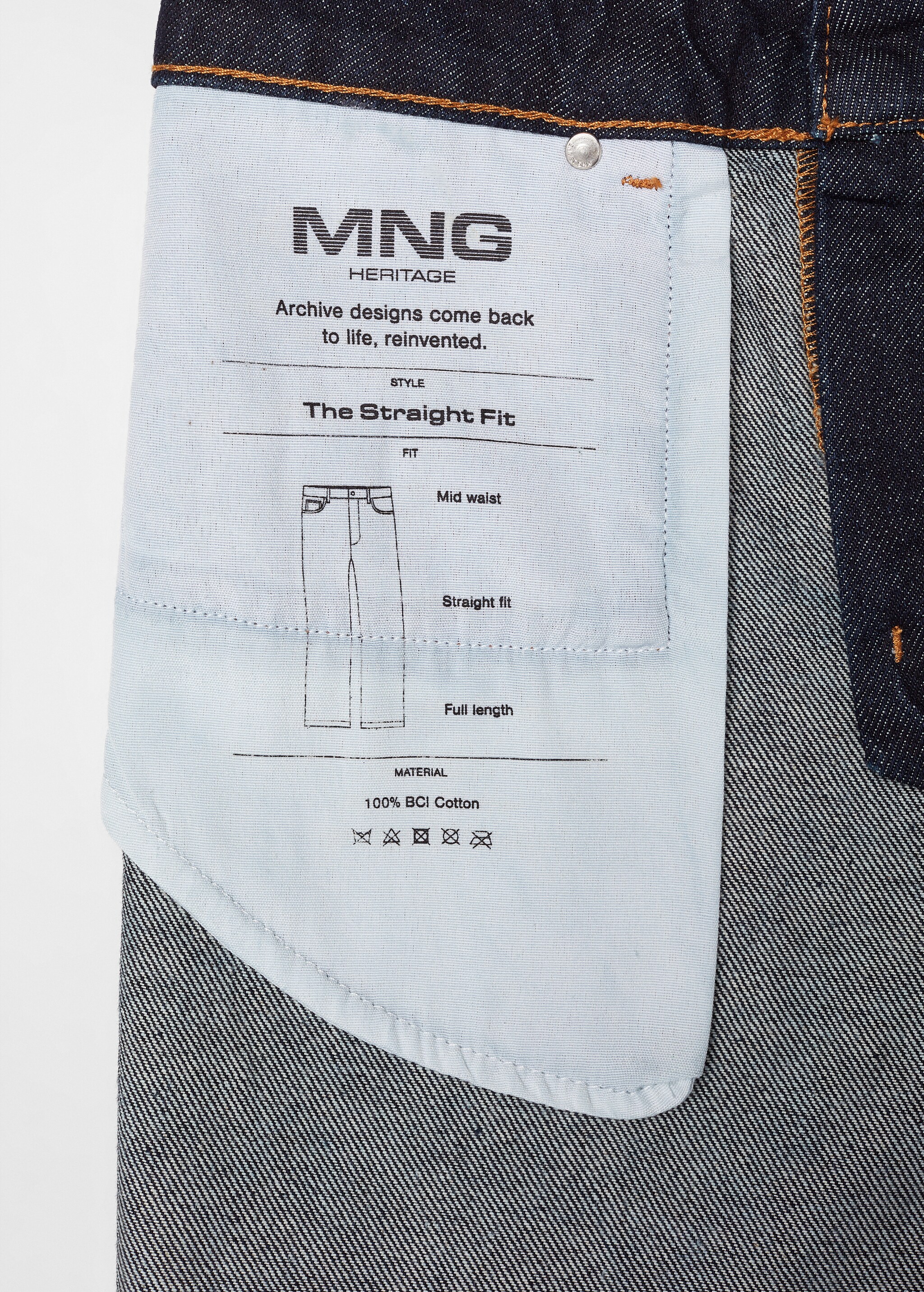 Straight foil jeans - Details of the article 7