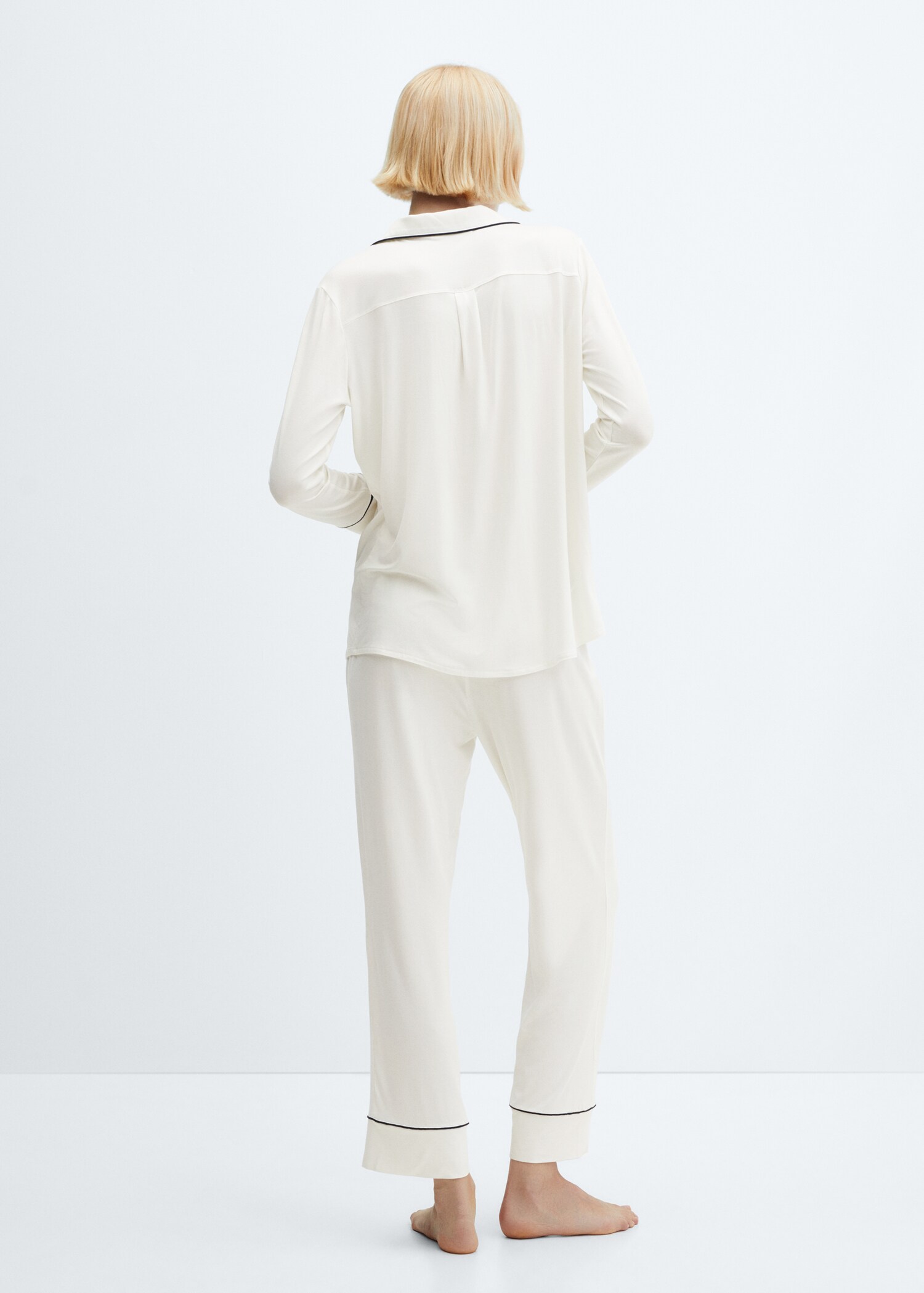 Camisa pijama ribete - Reverso del artículo