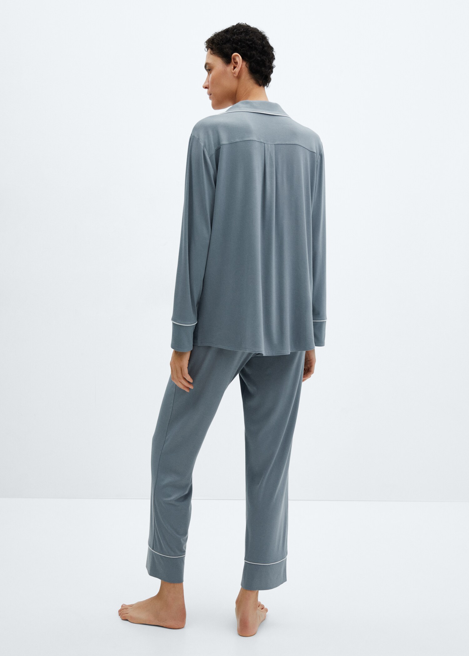 Camisa pijama ribete - Reverso del artículo