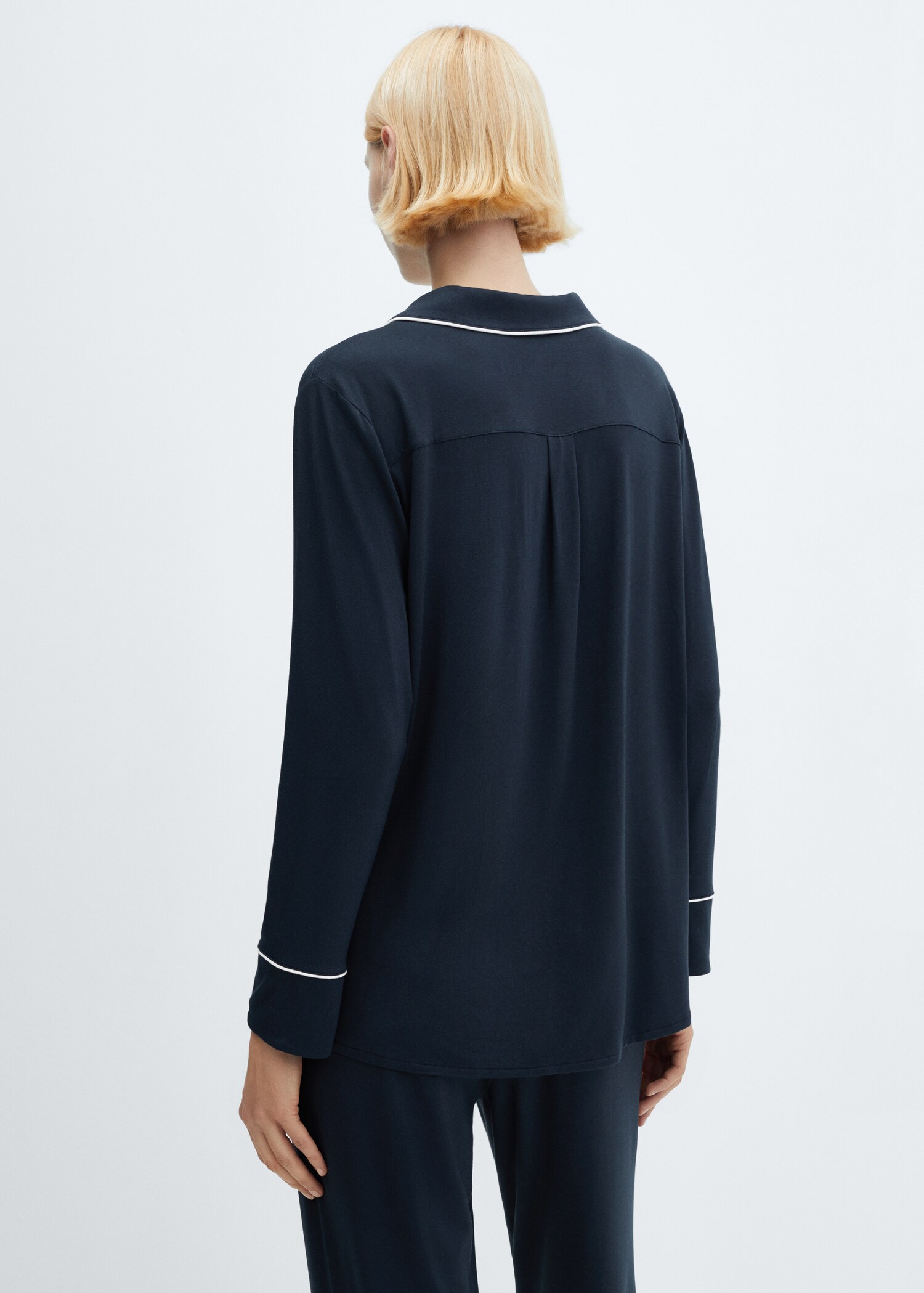 Camisa pijama ribete - Reverso del artículo