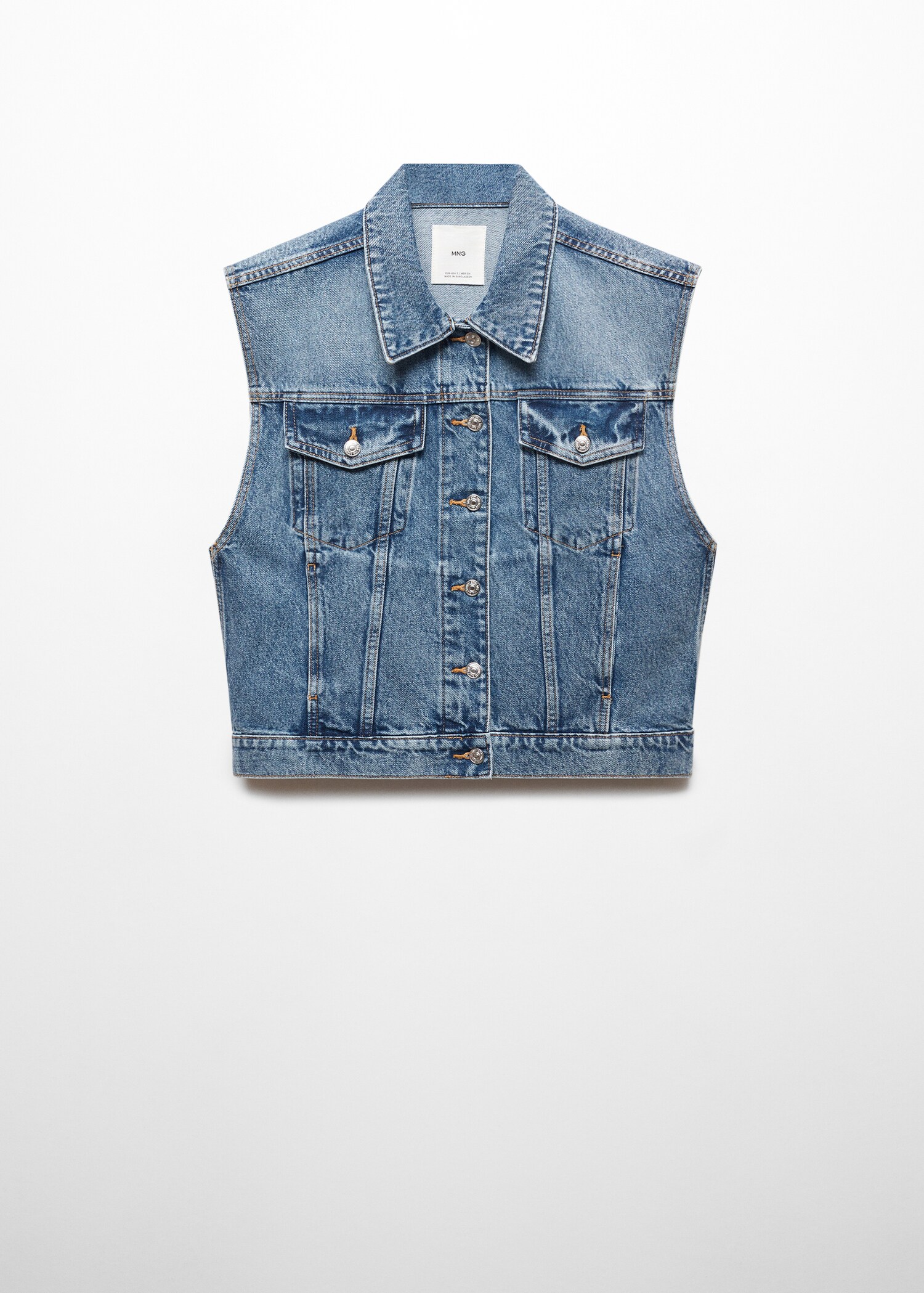 Oversized denim gilet - Artikel zonder model