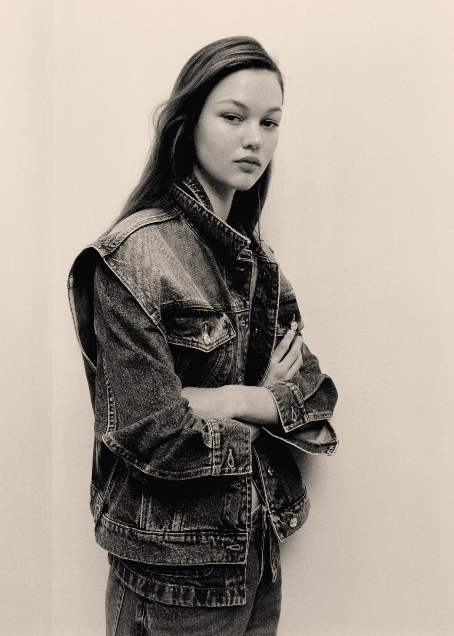 Oversized denim gilet - Detail van het artikel 7
